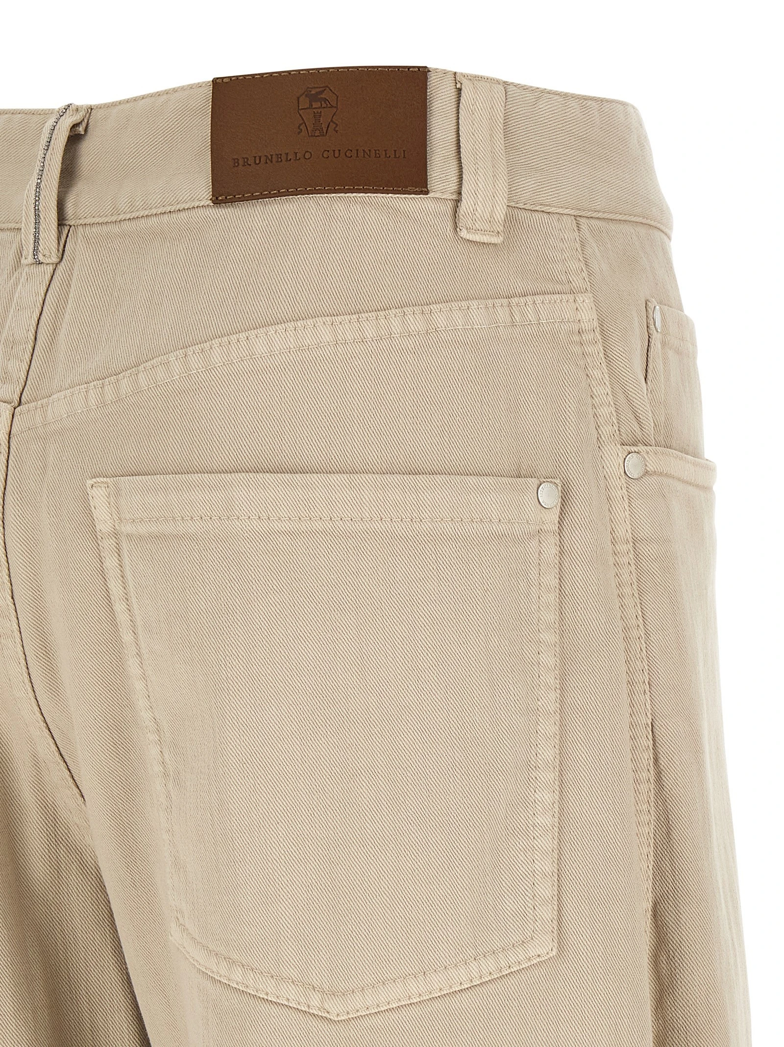 Garment-dyed jeans