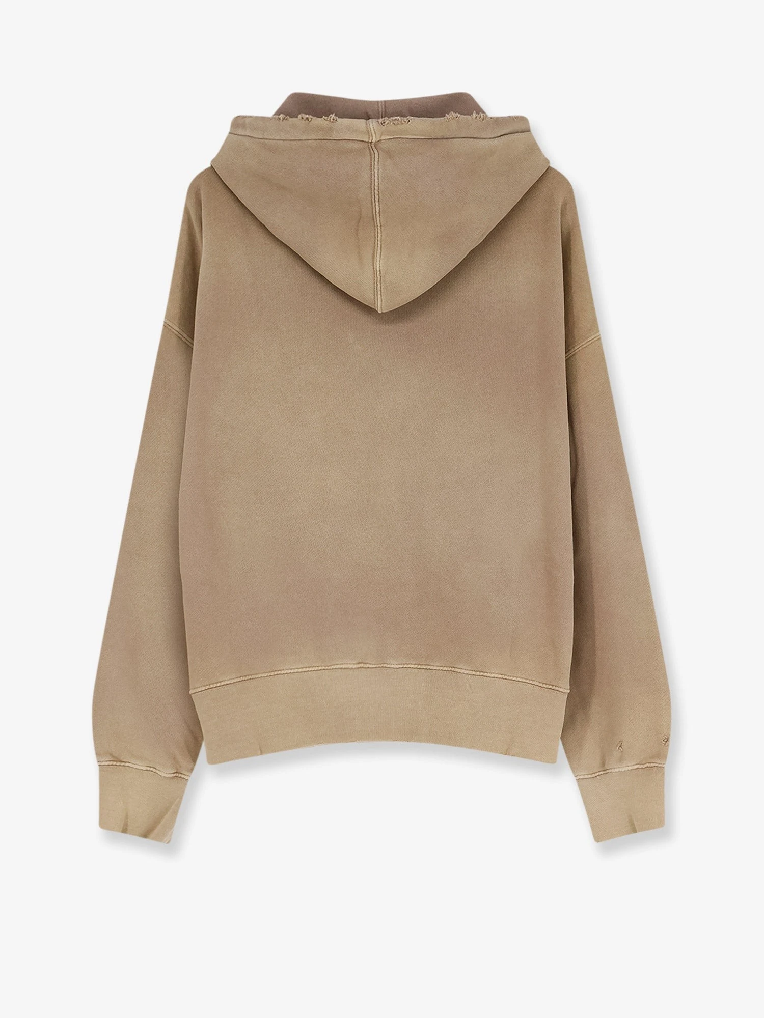 Cotton sweatshirt with front embroidered logo