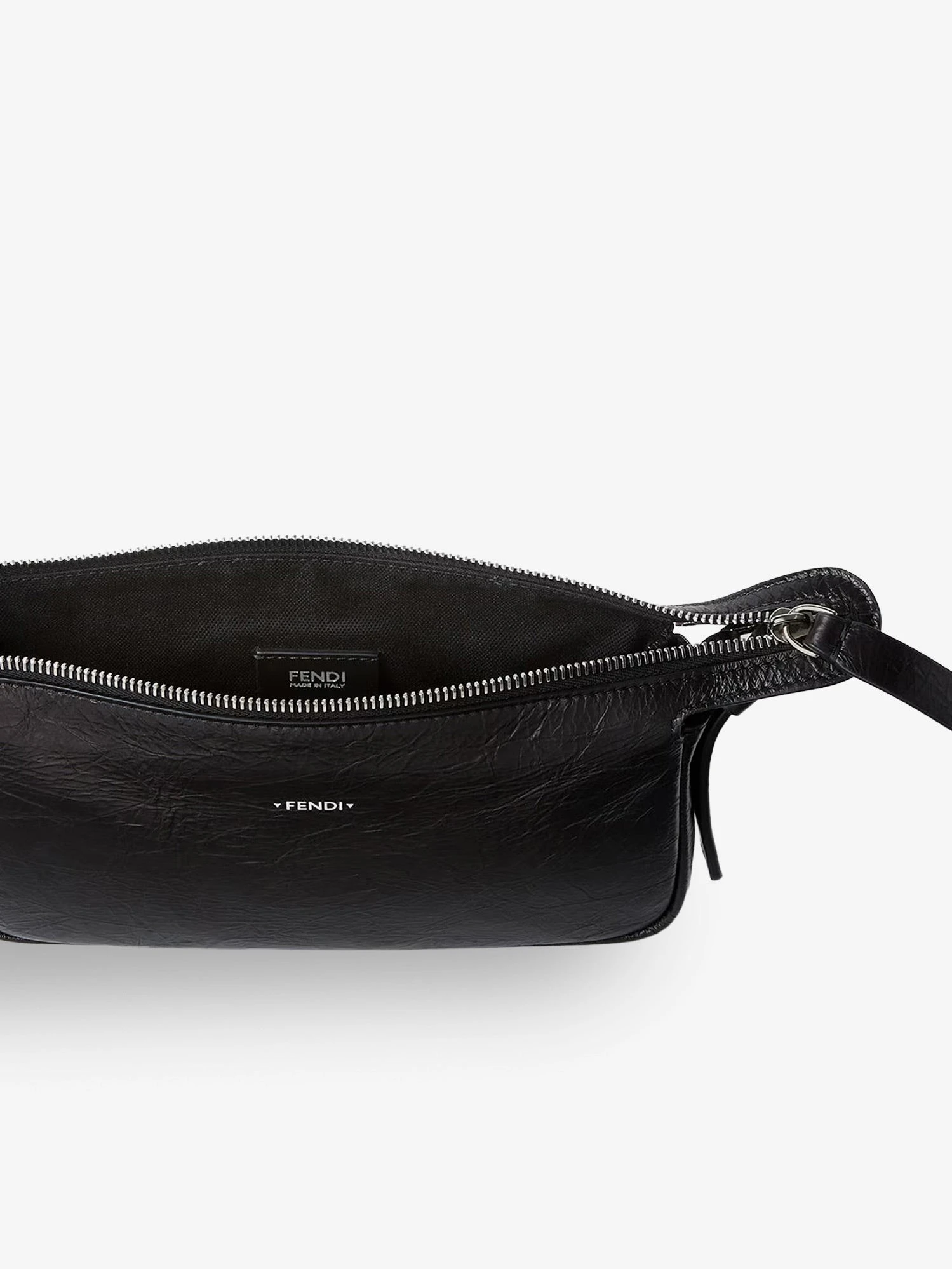 Zip Top Small vintage-effect leather shoulder bag
