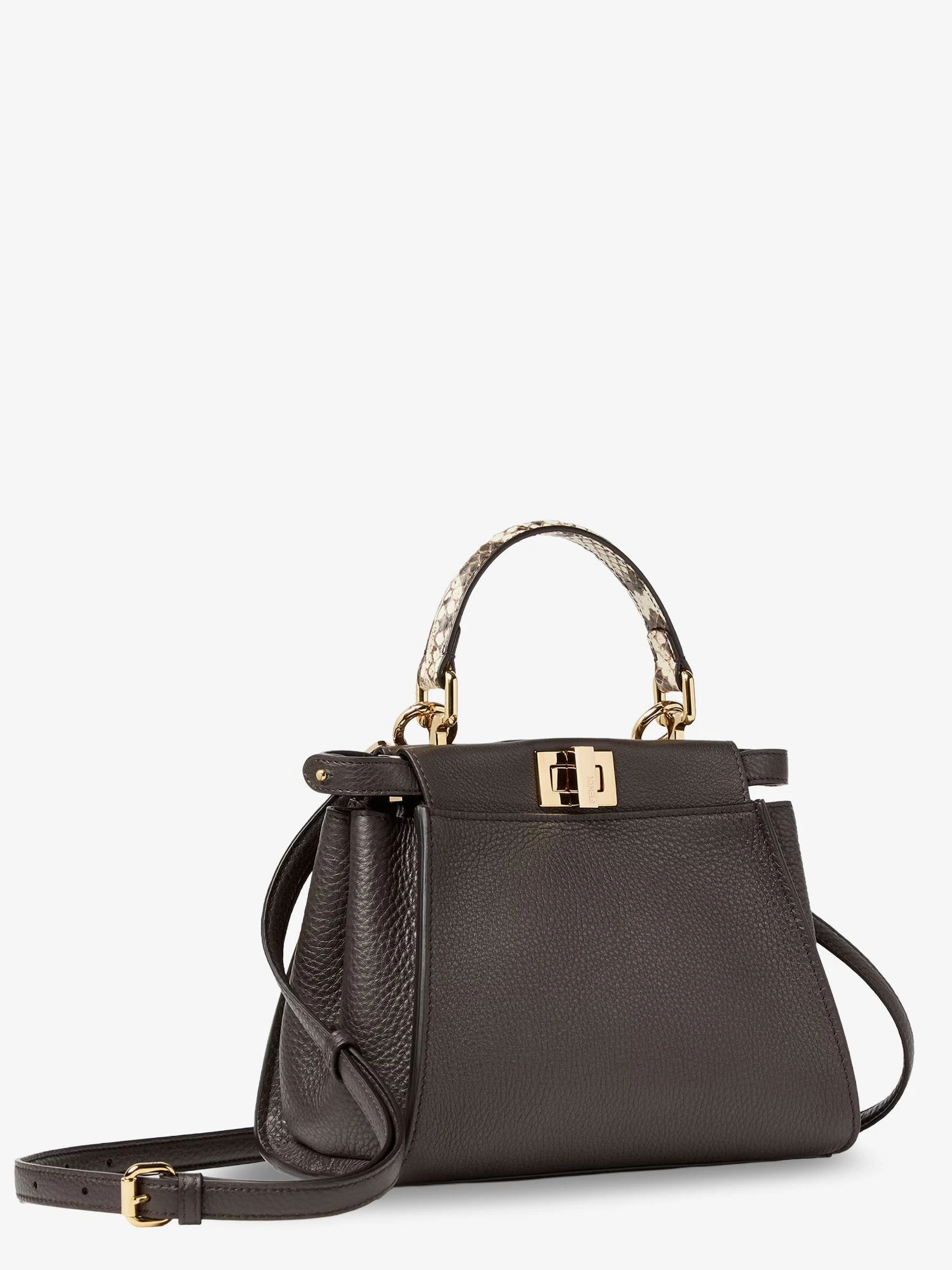 Peekaboo Mini hammered leather handbag