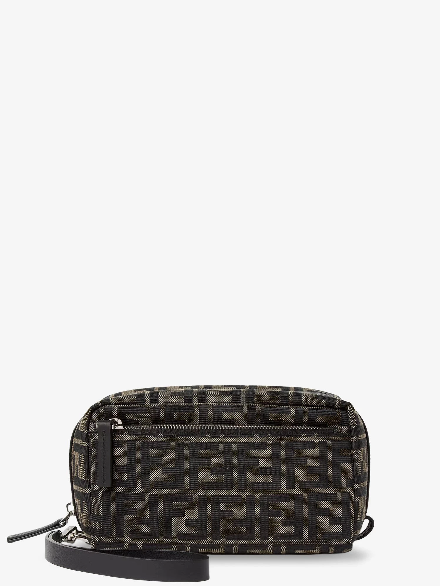 FF Zucca jacquard fabric clutch bag