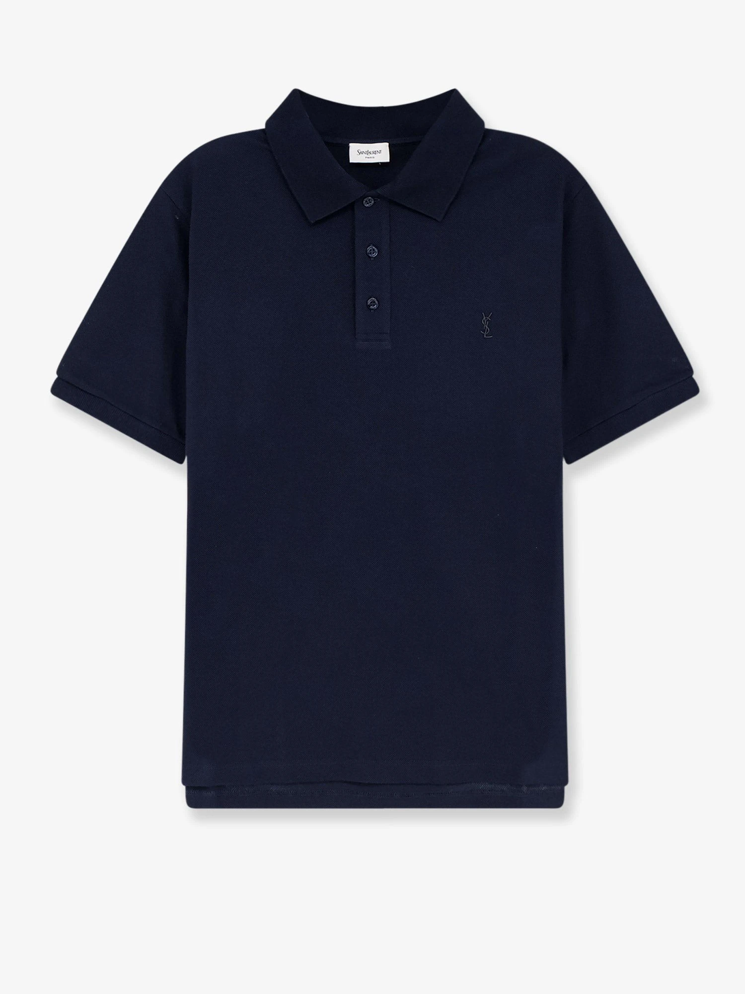 Piqué cotton polo shirt with Cassandre embroidery
