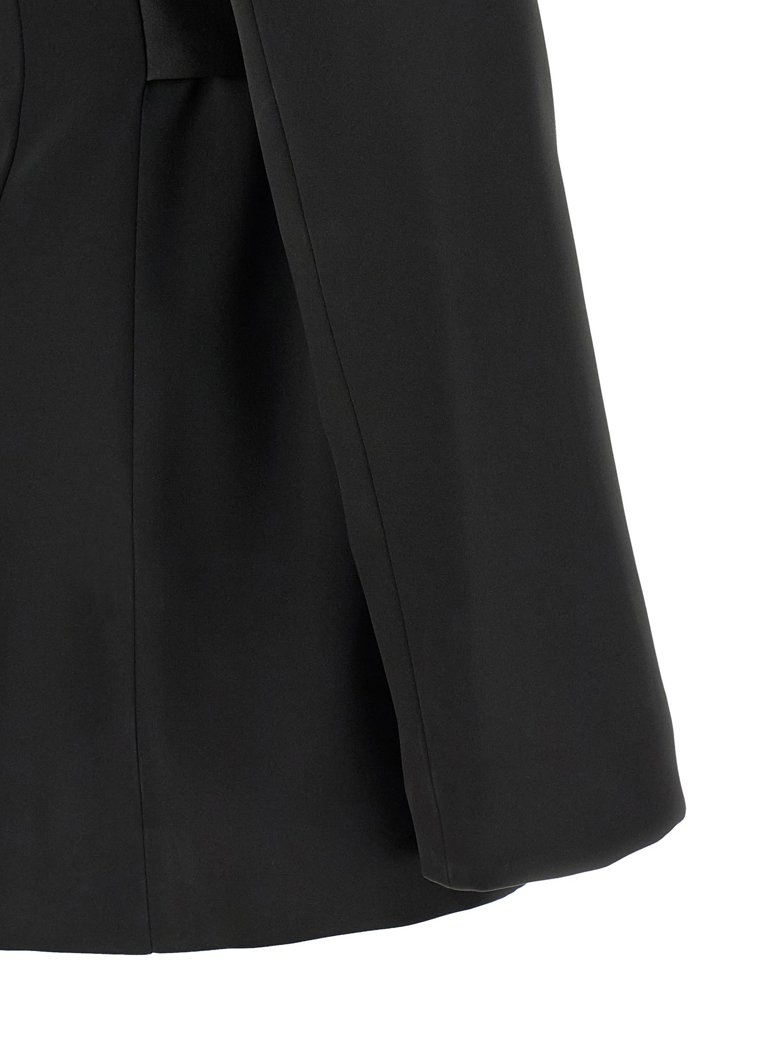 Stretch satin blazer