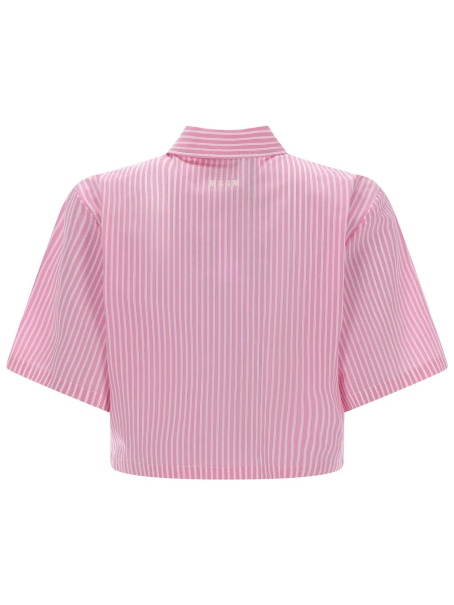 CAMICIA CROP CON LOGO