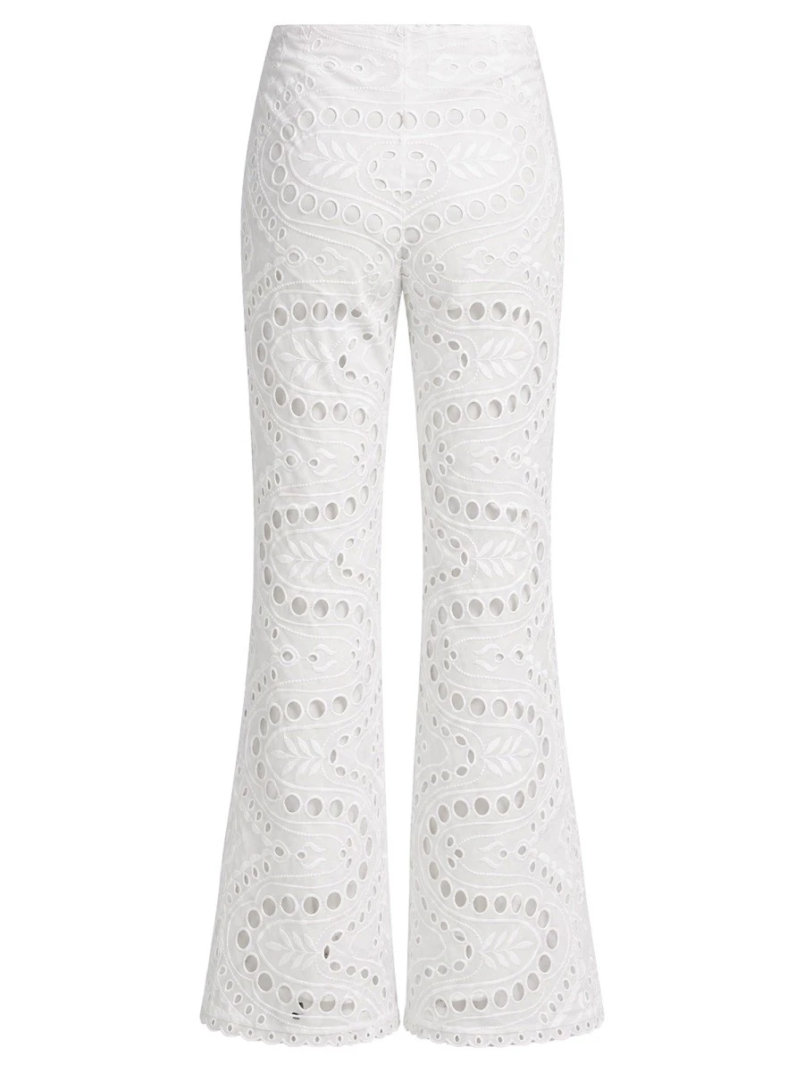 PANTALONE "STERN" CON MOTIVO TRAFORATO