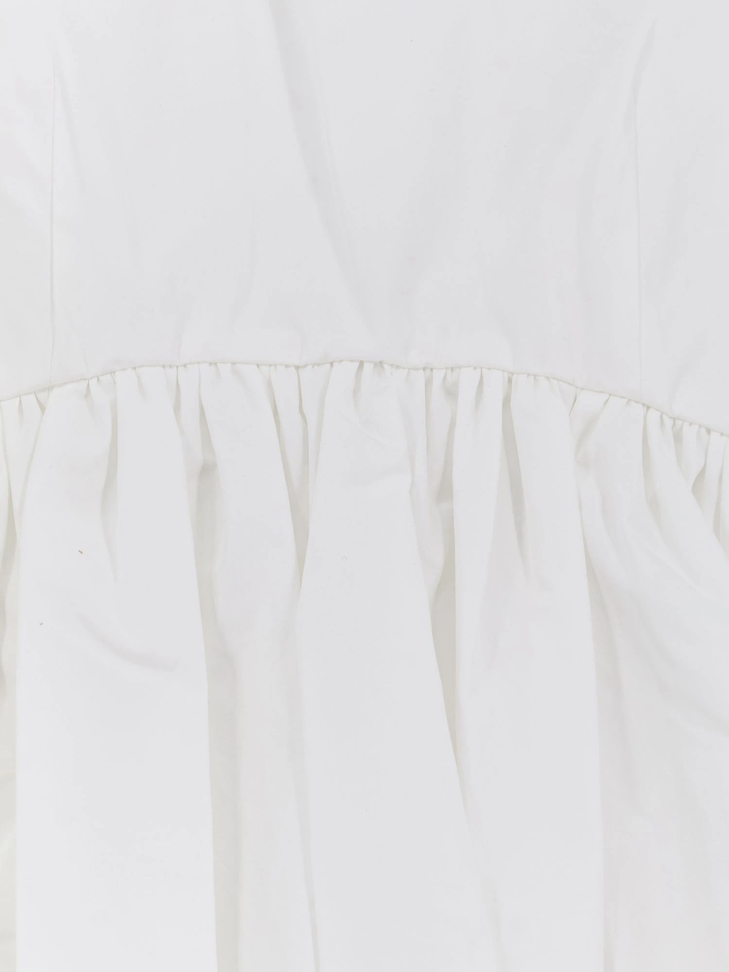 Voluminous peplum cotton tank top