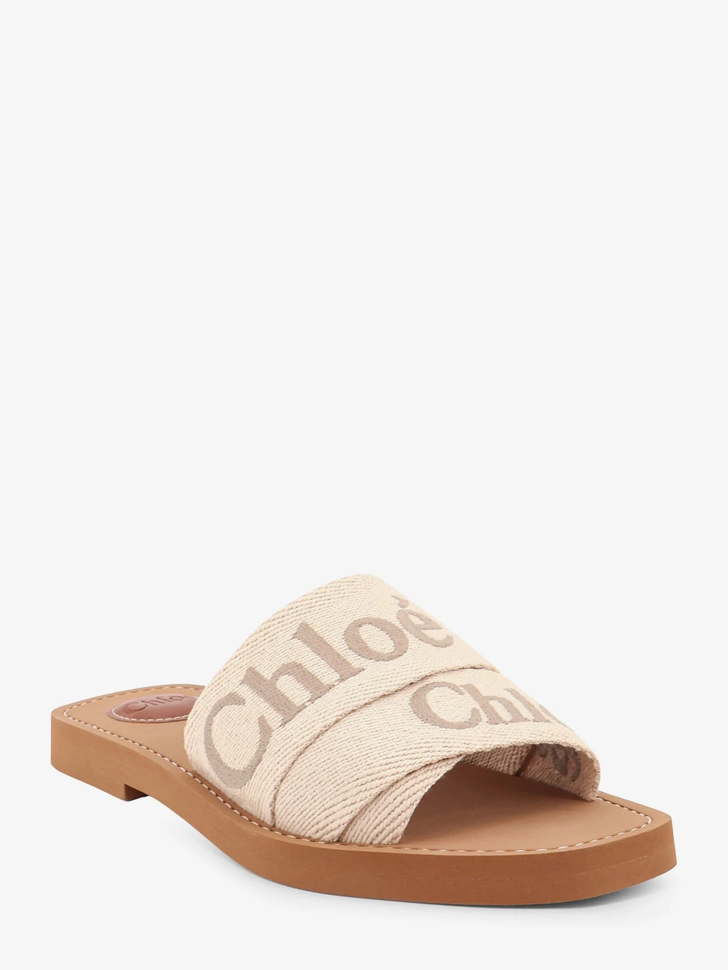 Woody linen sandals