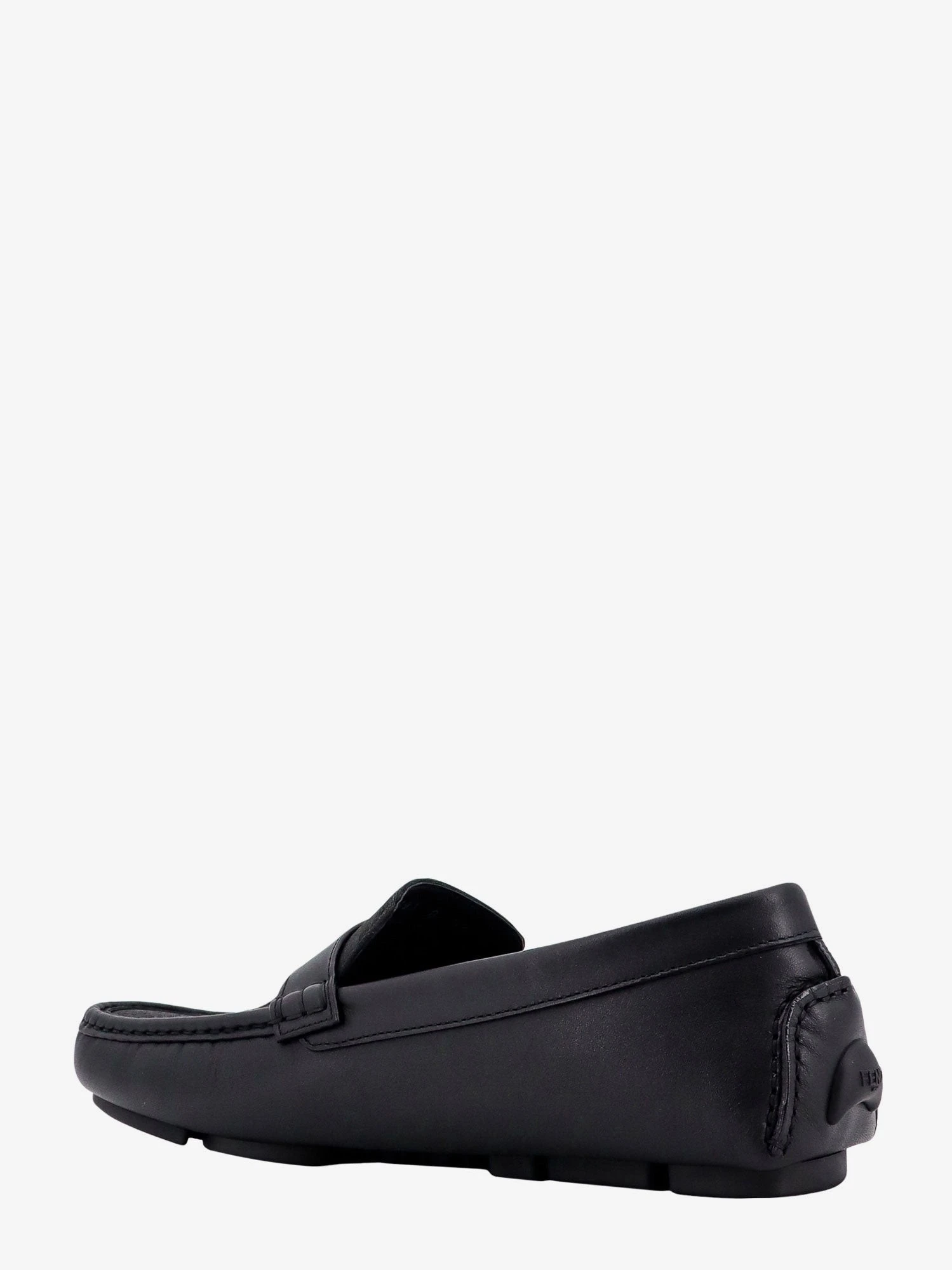 Leather and canvas loafers