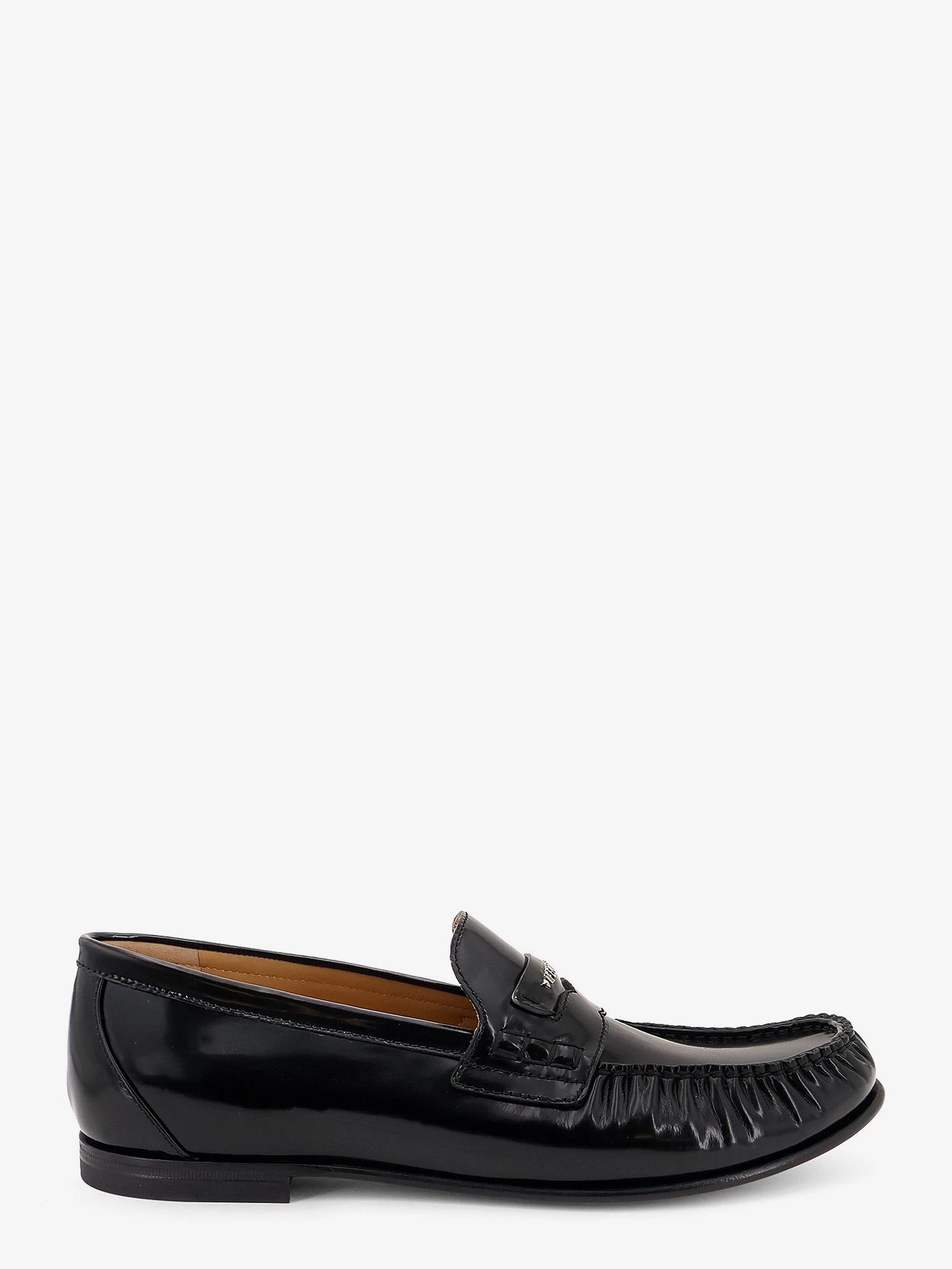 Leather Scrunch loafers