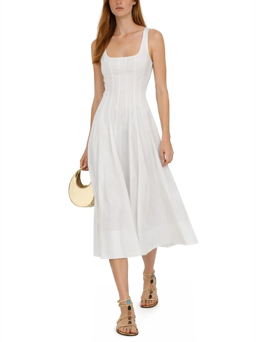 Ribbed cotton sweater with metal logo on the front.webp