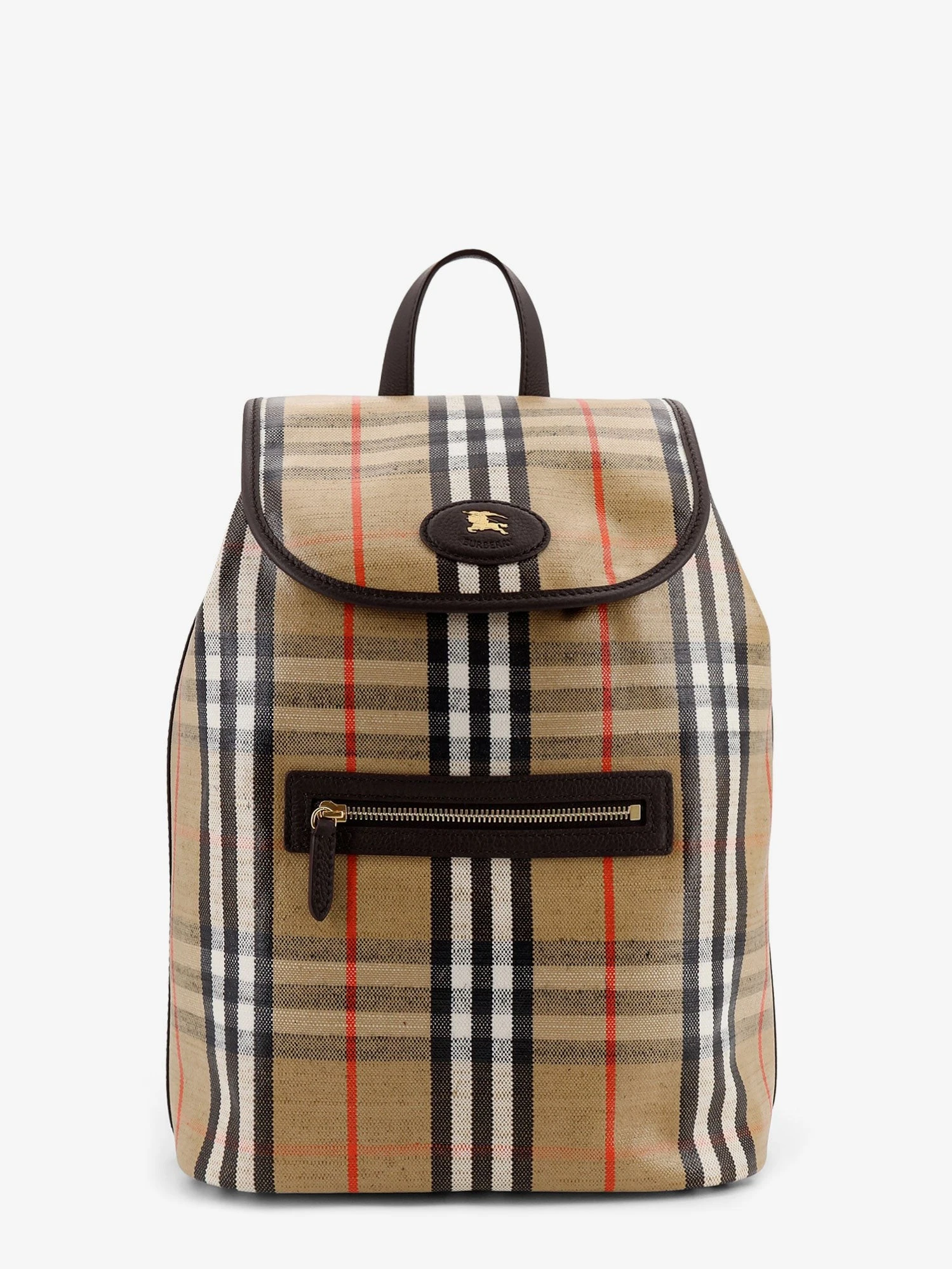 Highlands coated canvas backpack with front logo.webp