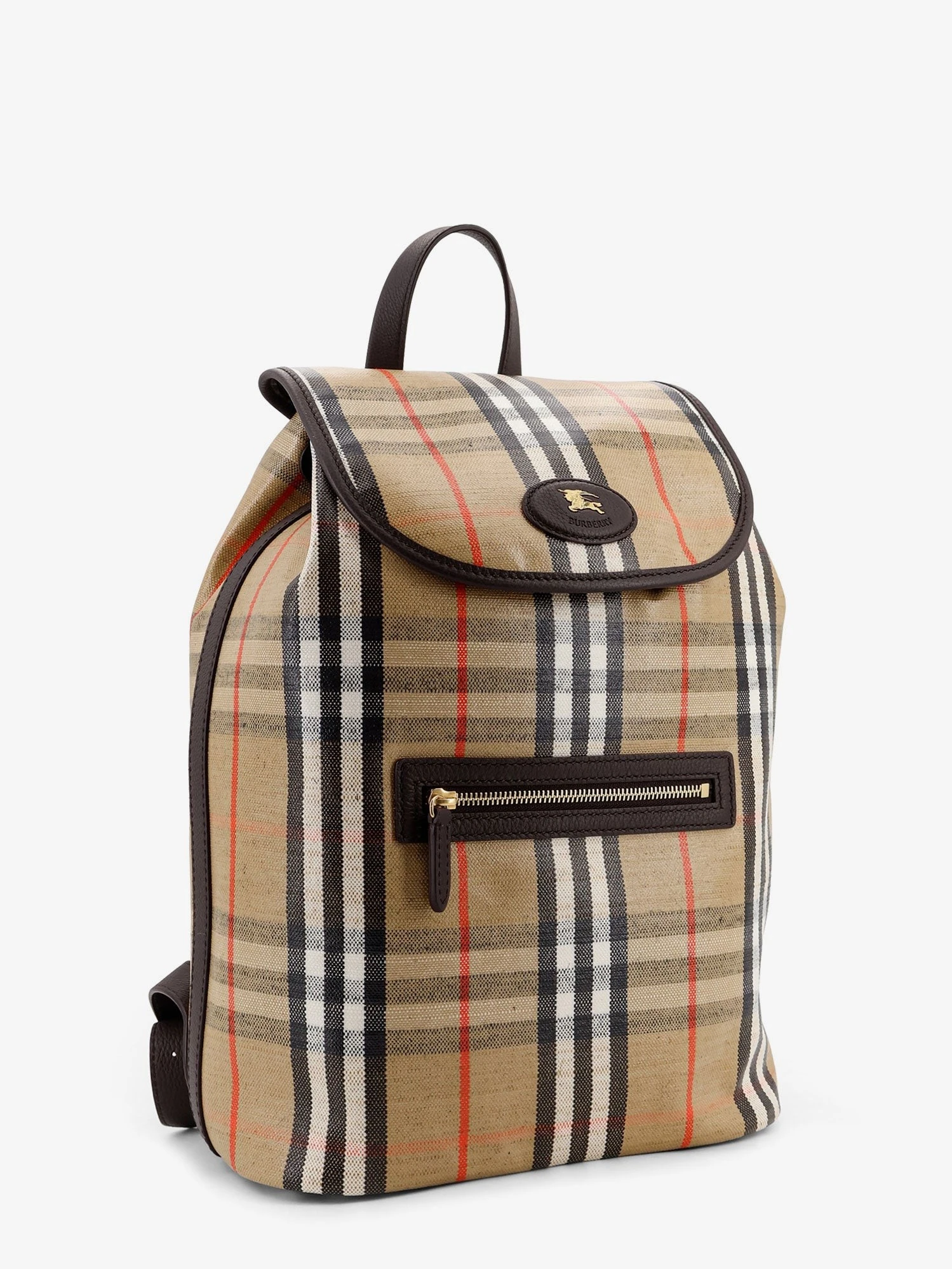 Highlands coated canvas backpack with front logo.webp