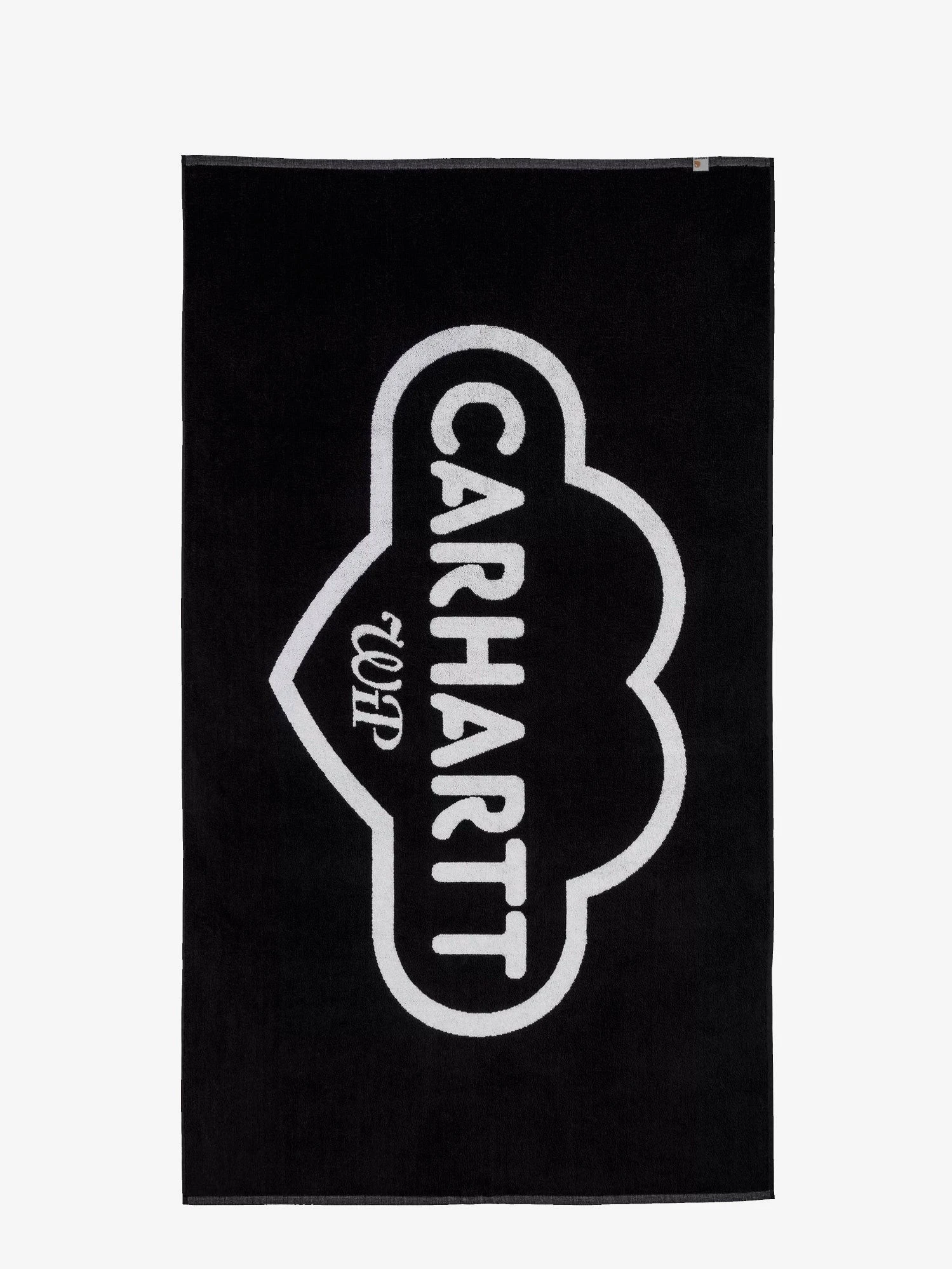 Cotton beach towel with front logo print.webp