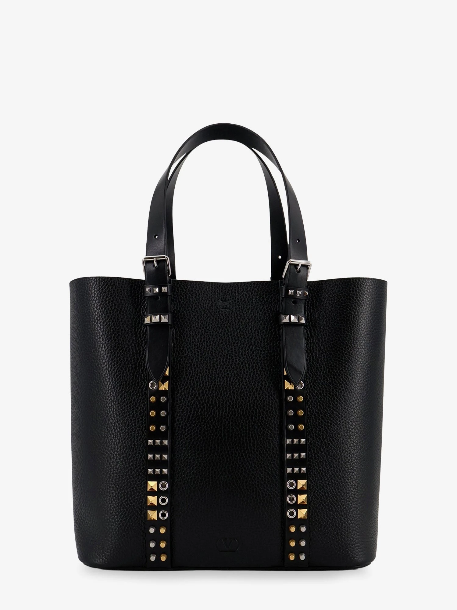 Leather shoulder bag with iconic studs.webp