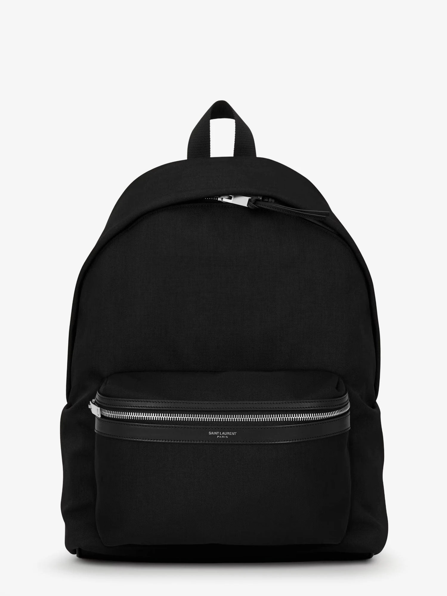 Nylon and leather City backpack.webp