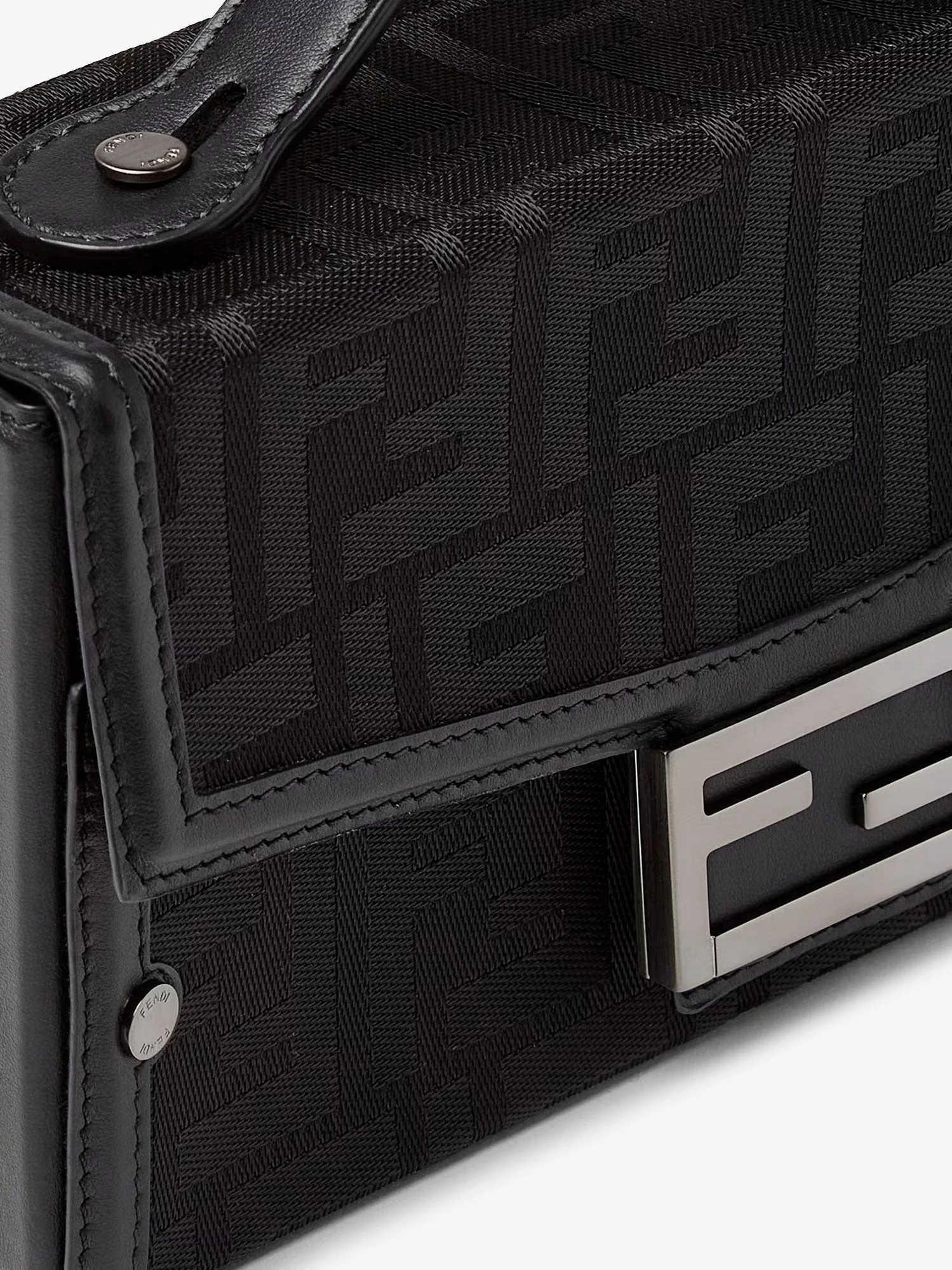 Baguette Soft Trunk FF fabric crossbody bag.webp