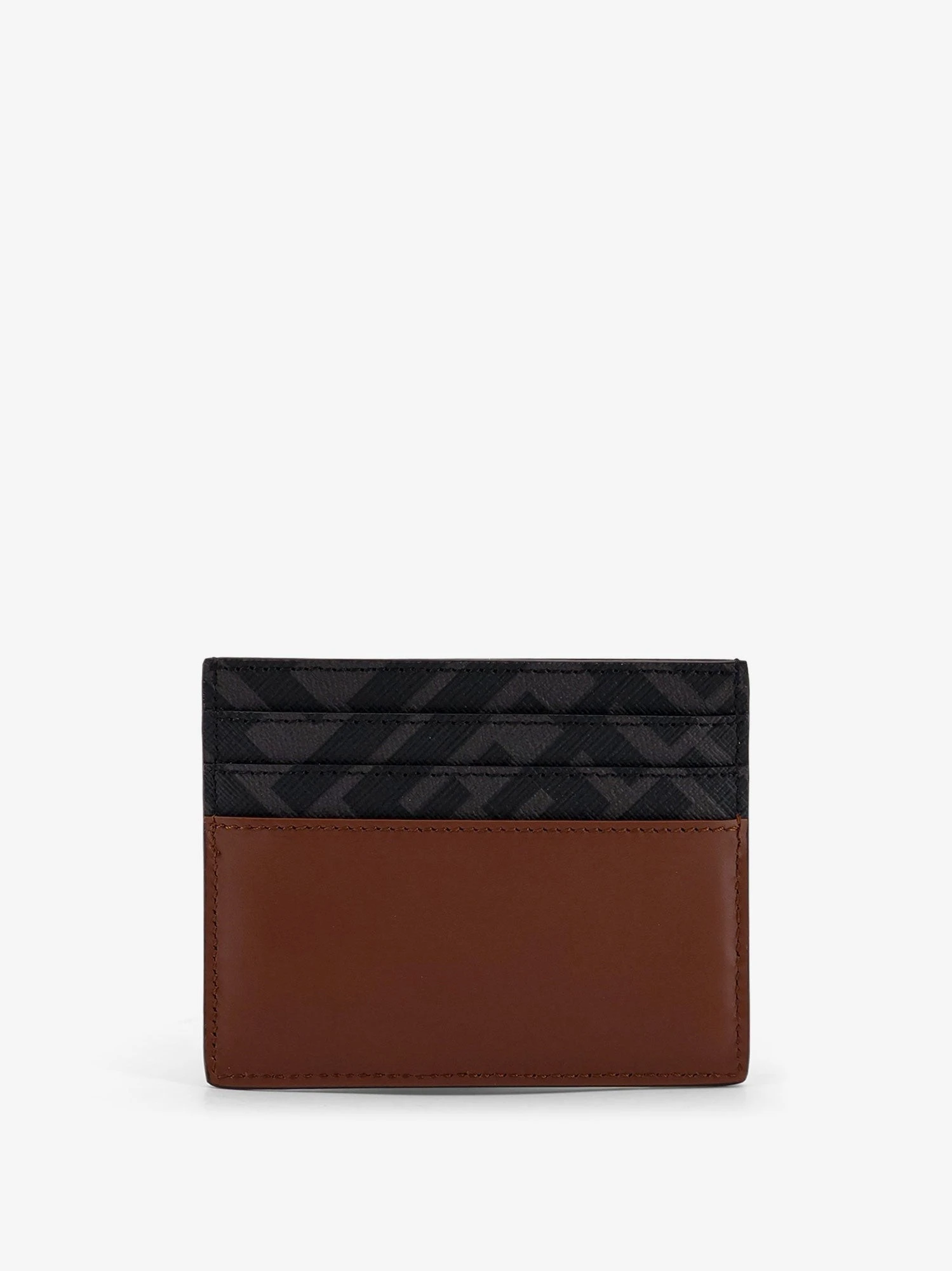 Leather and FF fabric card holder.webp