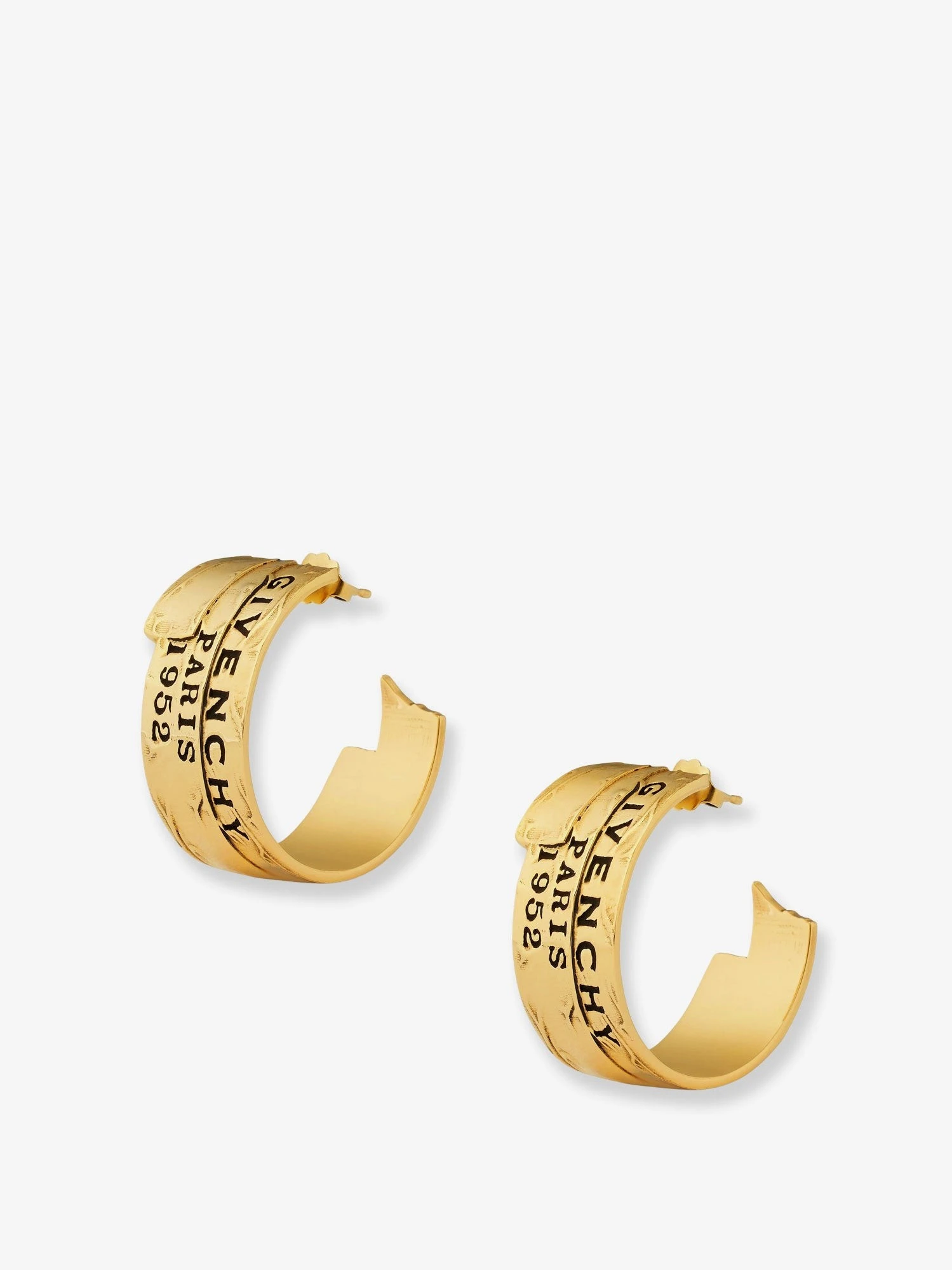 Givenchy Tape metal earrings with gold finishes.webp