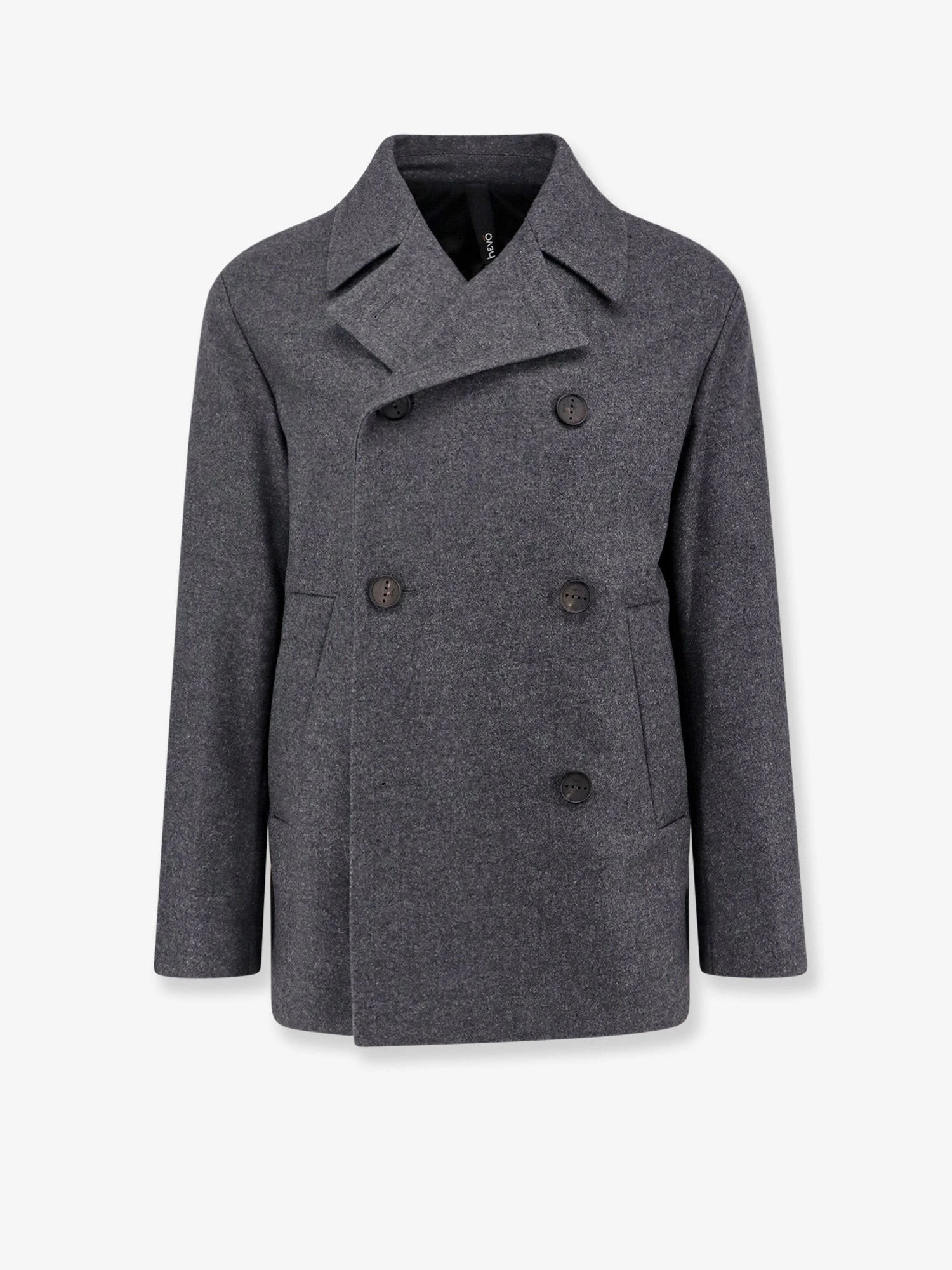 Double-breasted virgin wool blend coat.webp