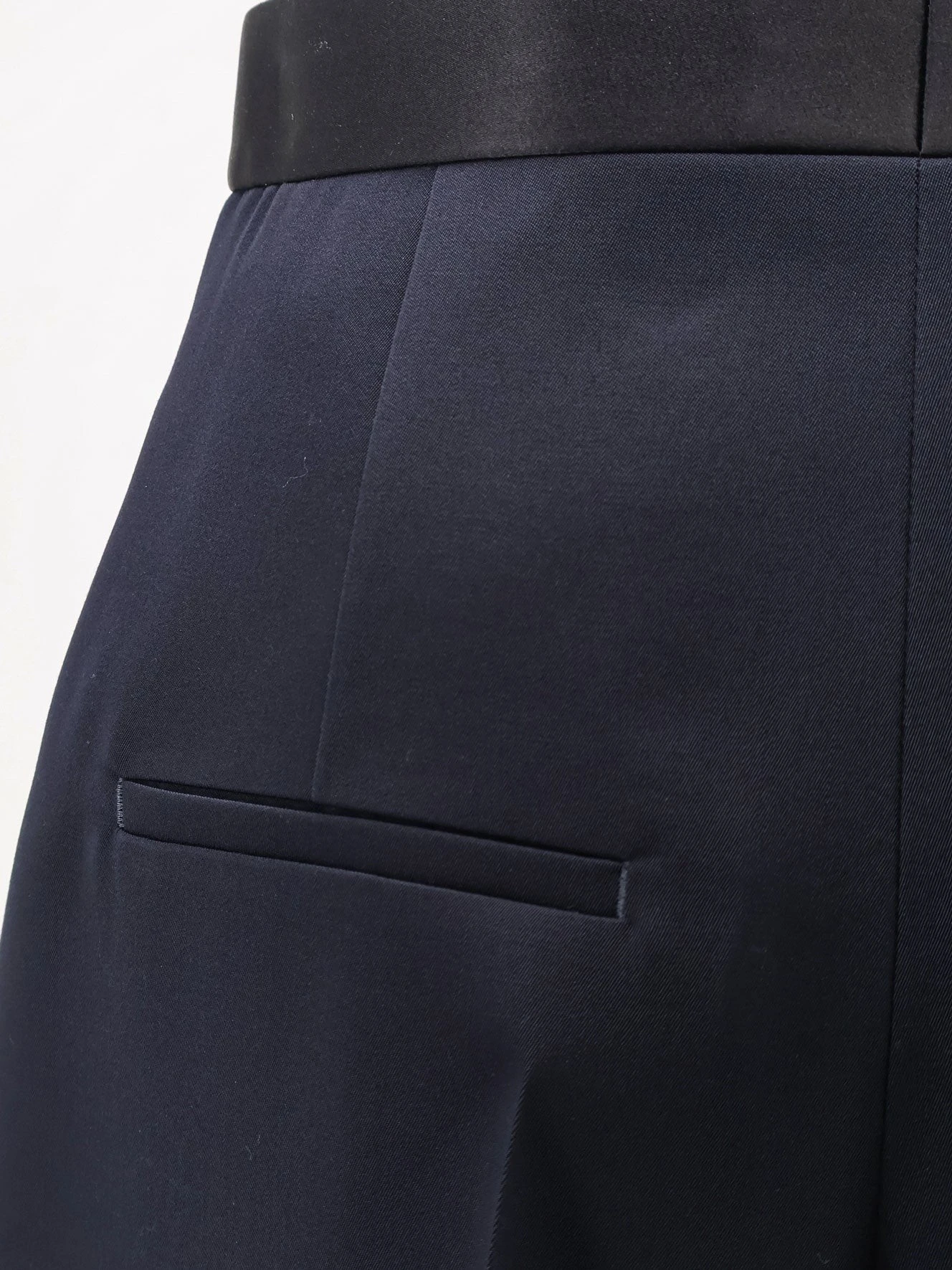 Wool trousers with satin waistband.webp