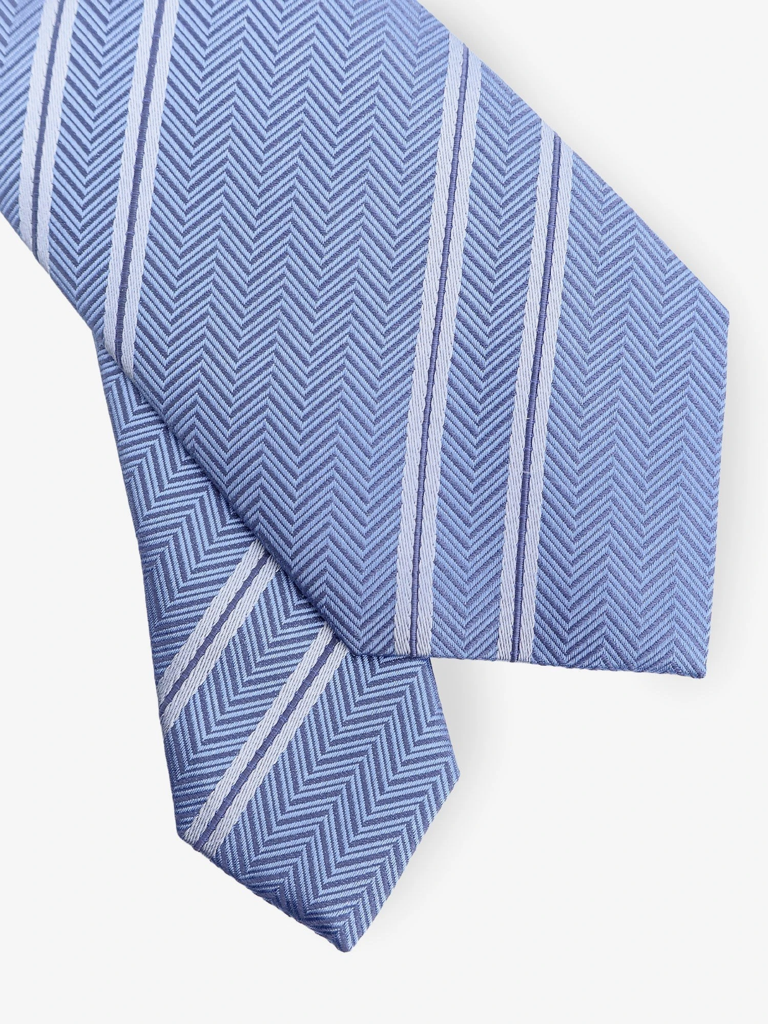 Silk tie with regimental motif.webp
