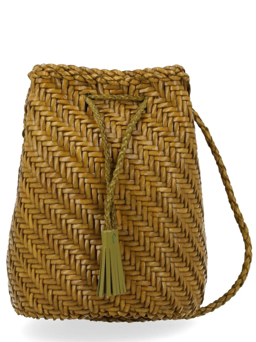 BORSA "POMPOM DOUBLE JUMP TAN".webp