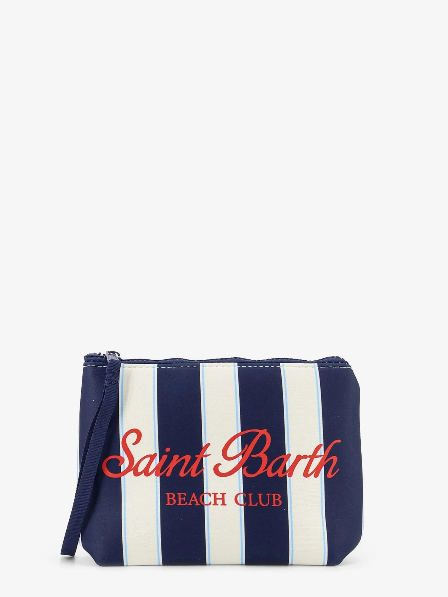 Aline scuba clutch with striped pattern.webp