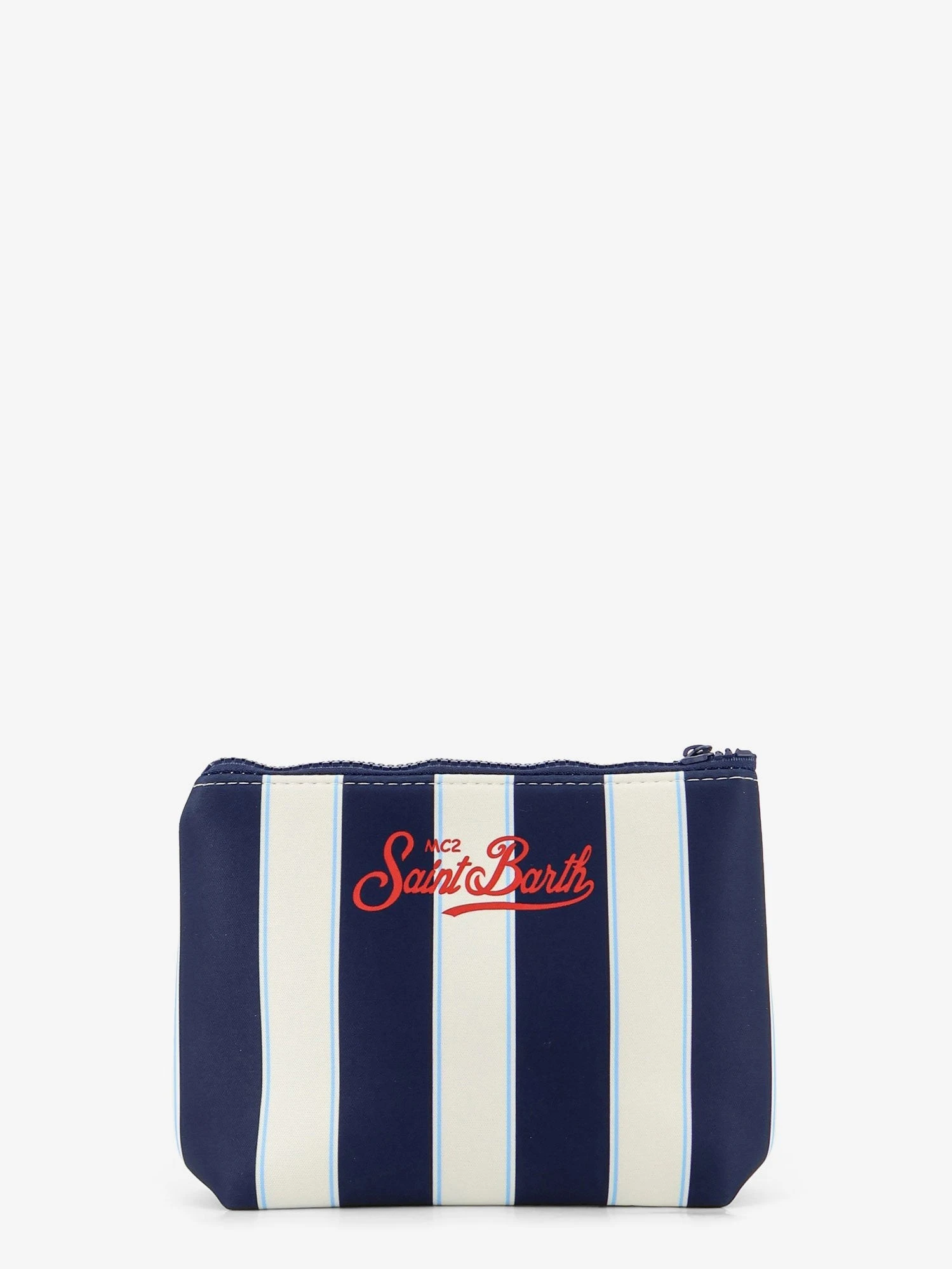Aline scuba clutch with striped pattern.webp
