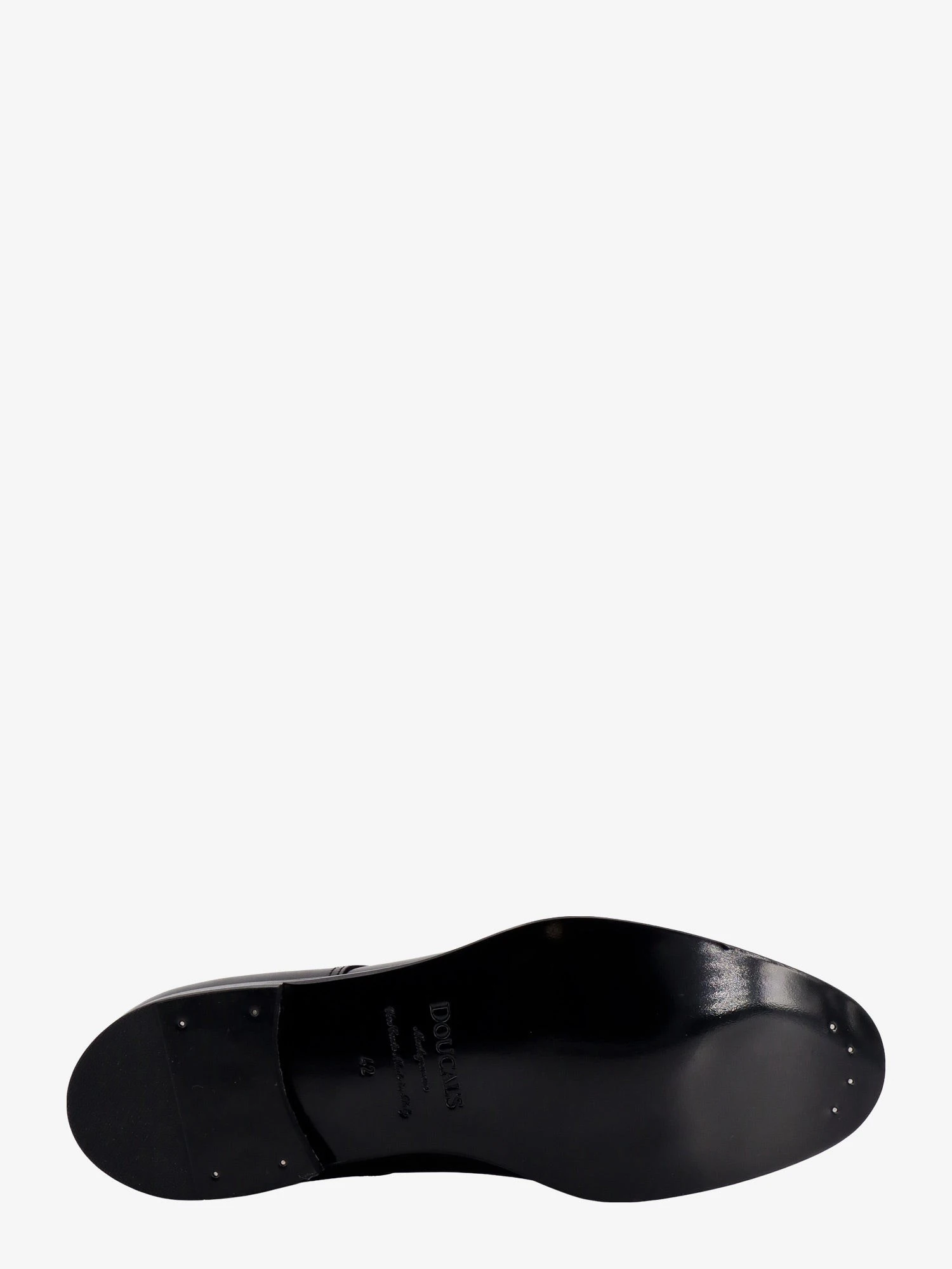 Patent leather lace-up shoe.webp