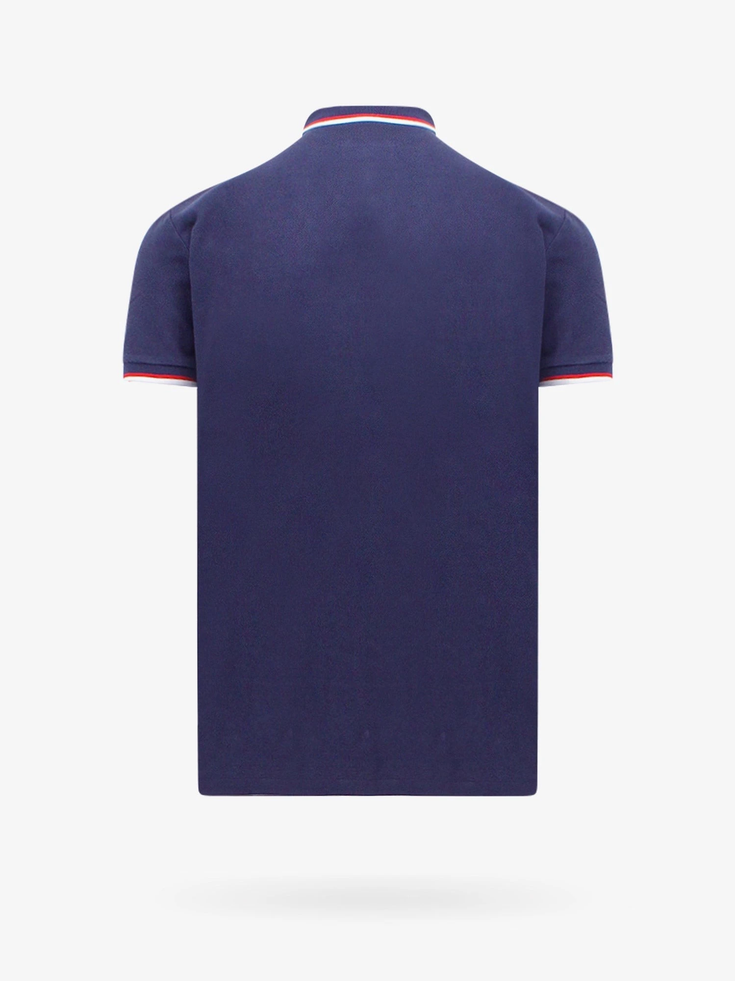 Cotton polo shirt with contrasting profiles.webp
