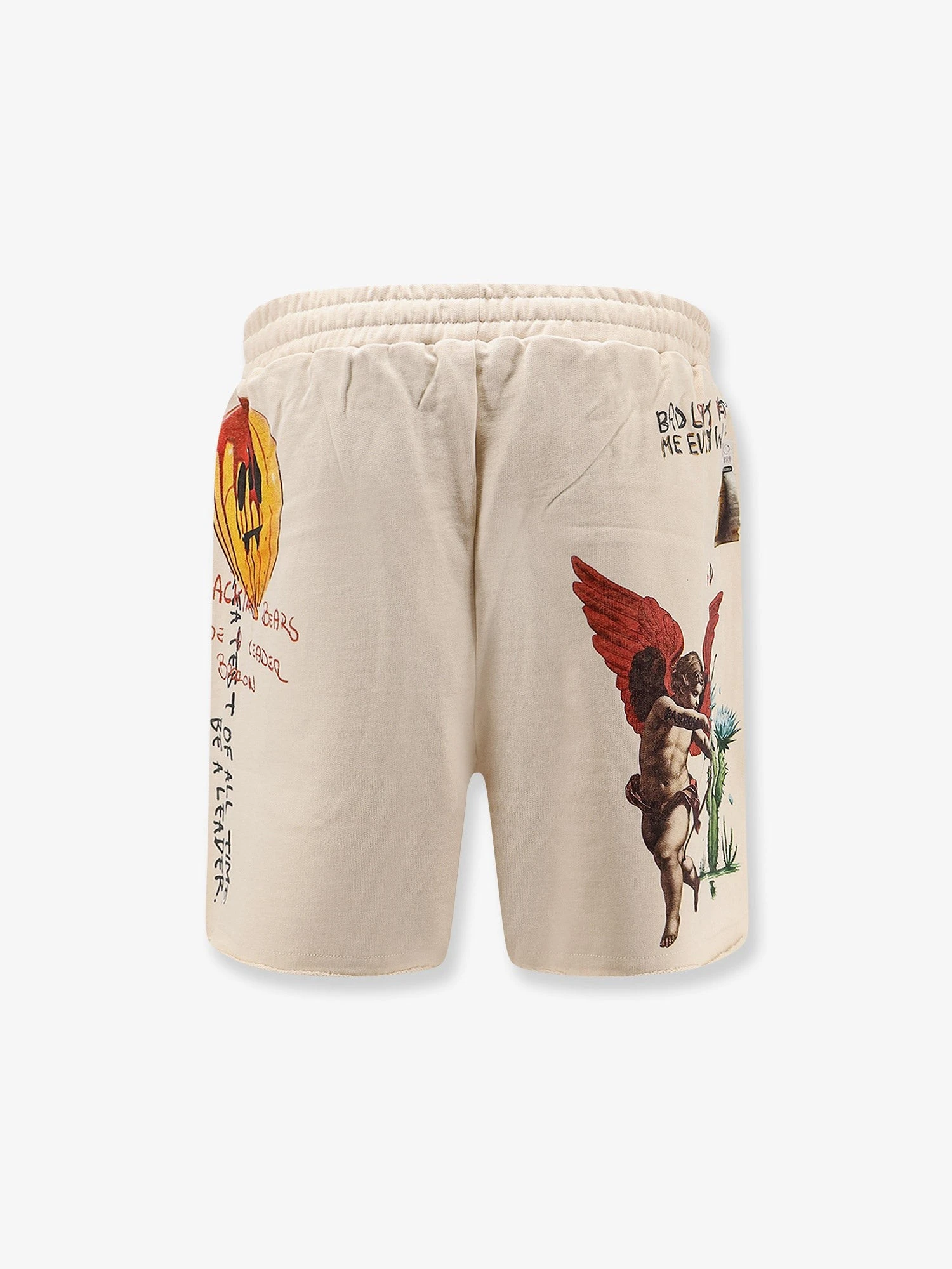 Cotton shorts with iconic print.webp