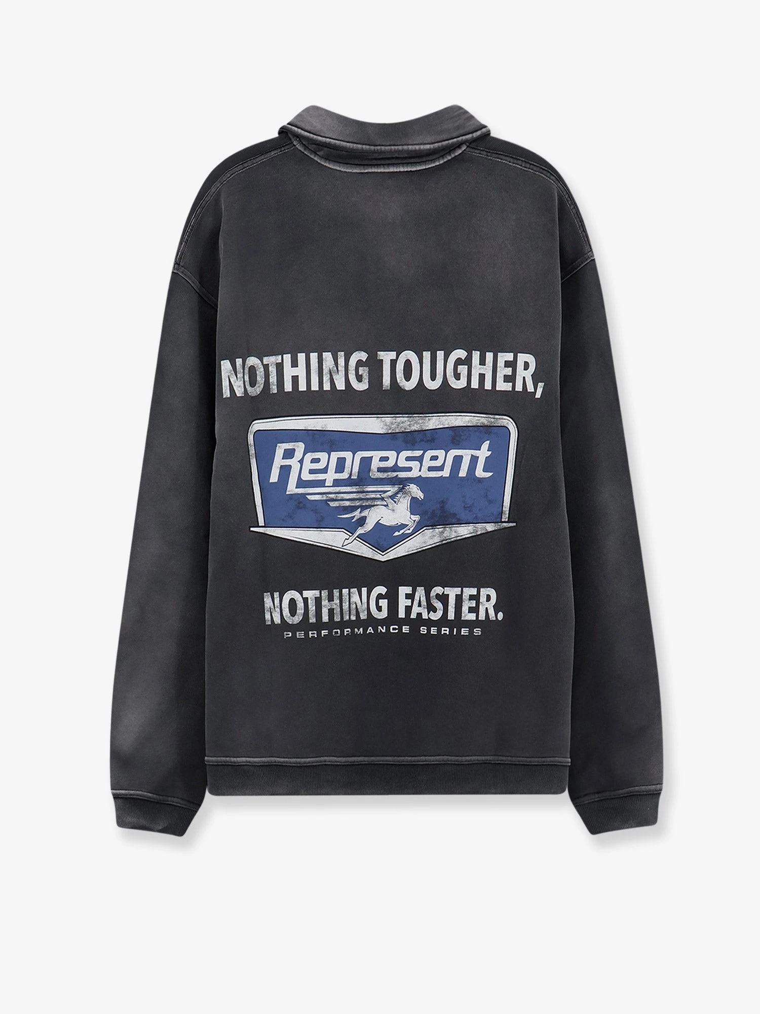 Cotton sweatshirt with front logo print.webp