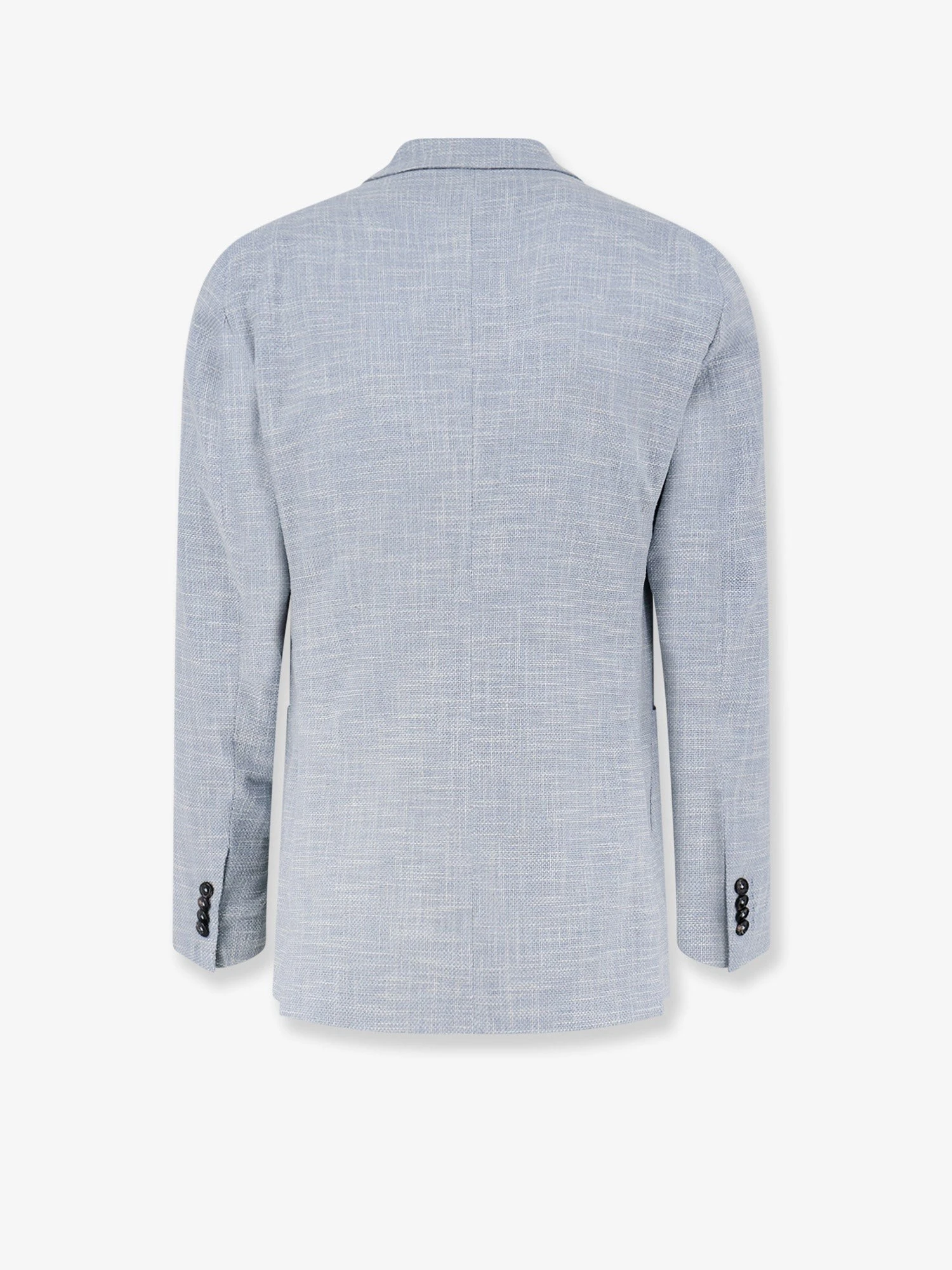 Double-breasted virgin wool, silk and cotton blazer.webp