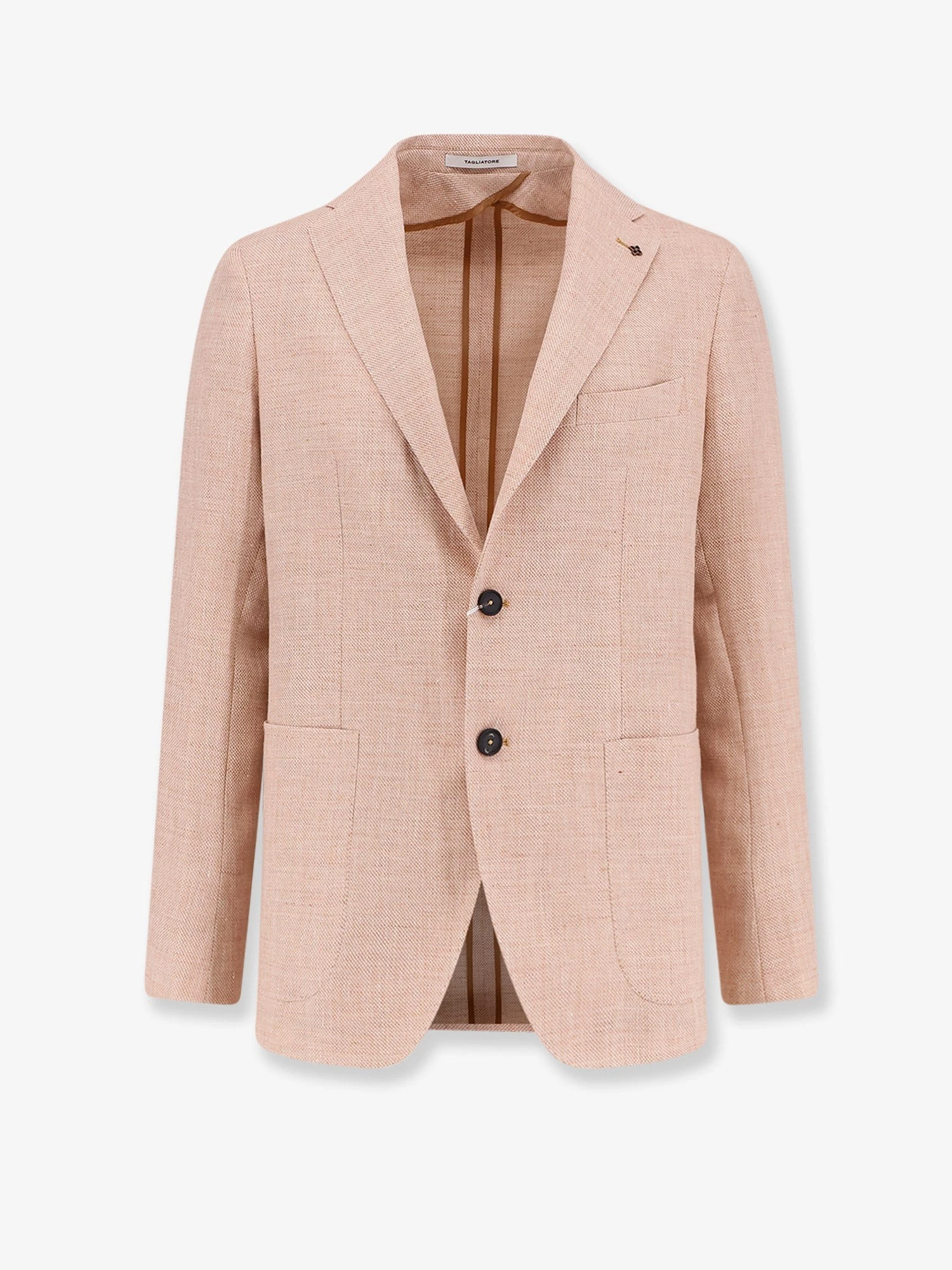 Single-breasted linen and virgin wool blazer.webp