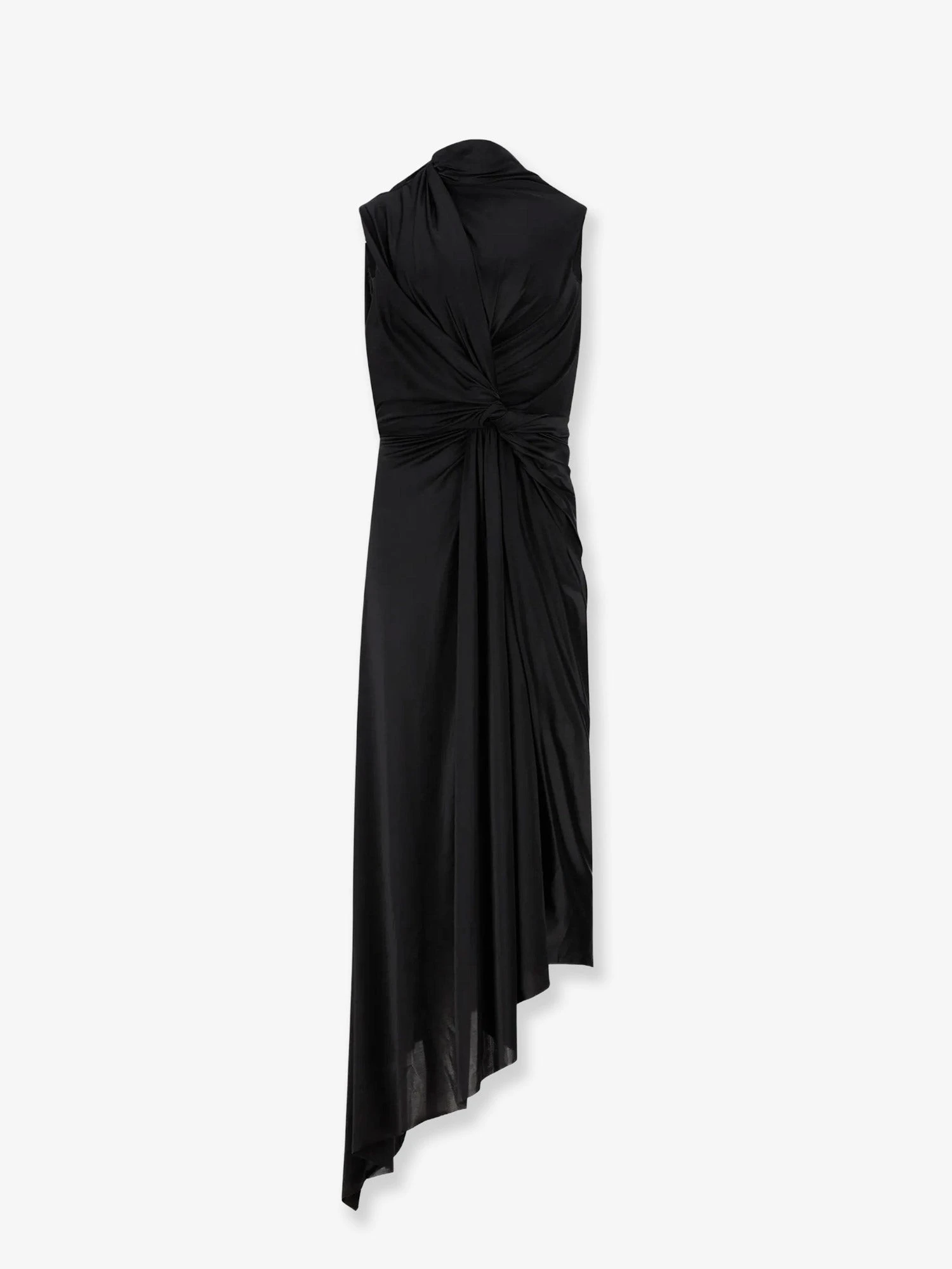 Stretch fabric long asymmetrical dress.webp