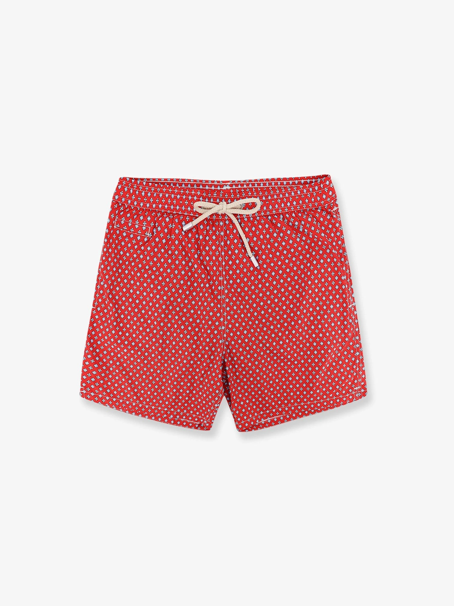 Nylon swim shorts with all-over micro pattern.webp