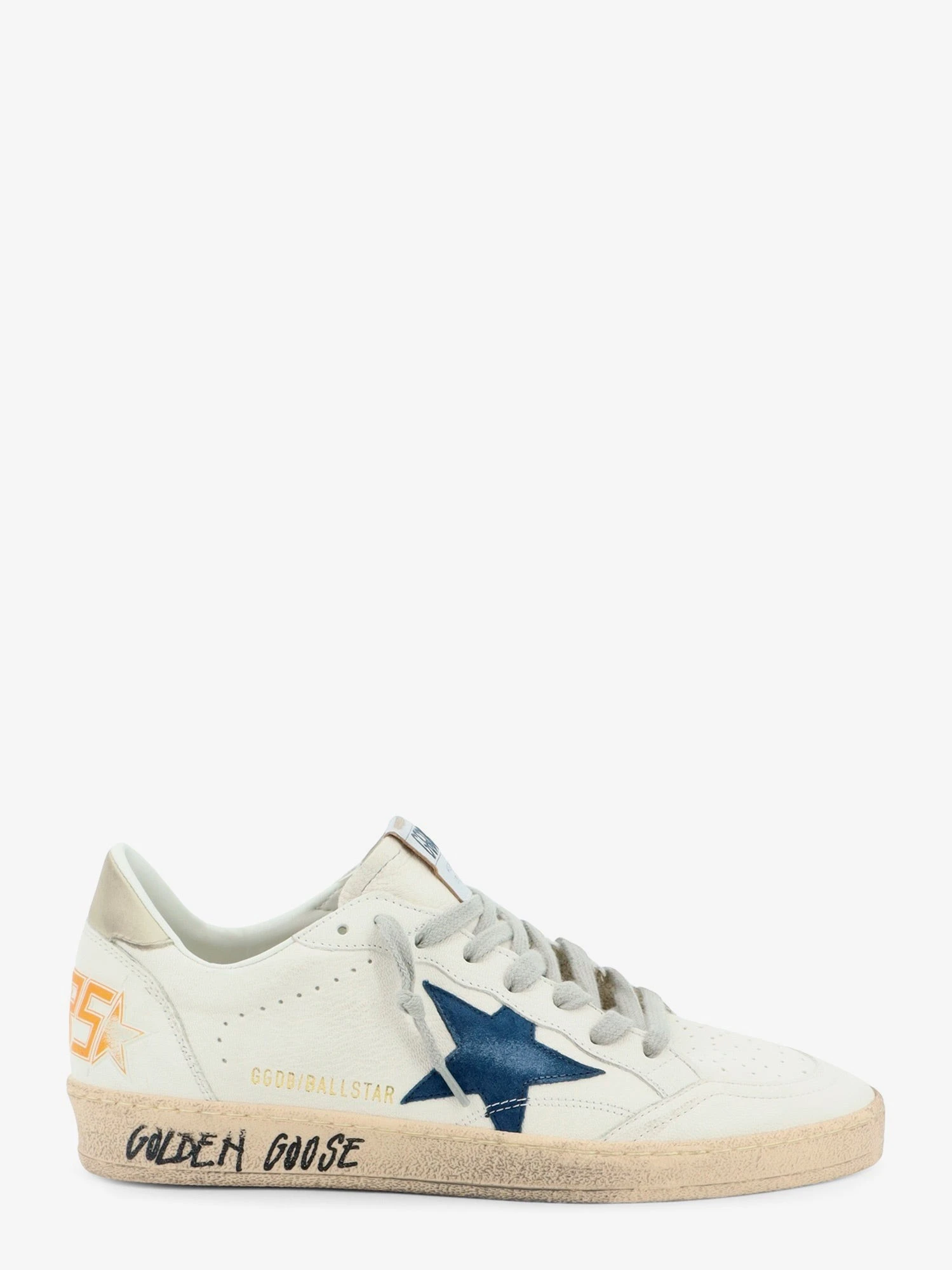 Ballstar leather sneakers with iconic side logo.webp