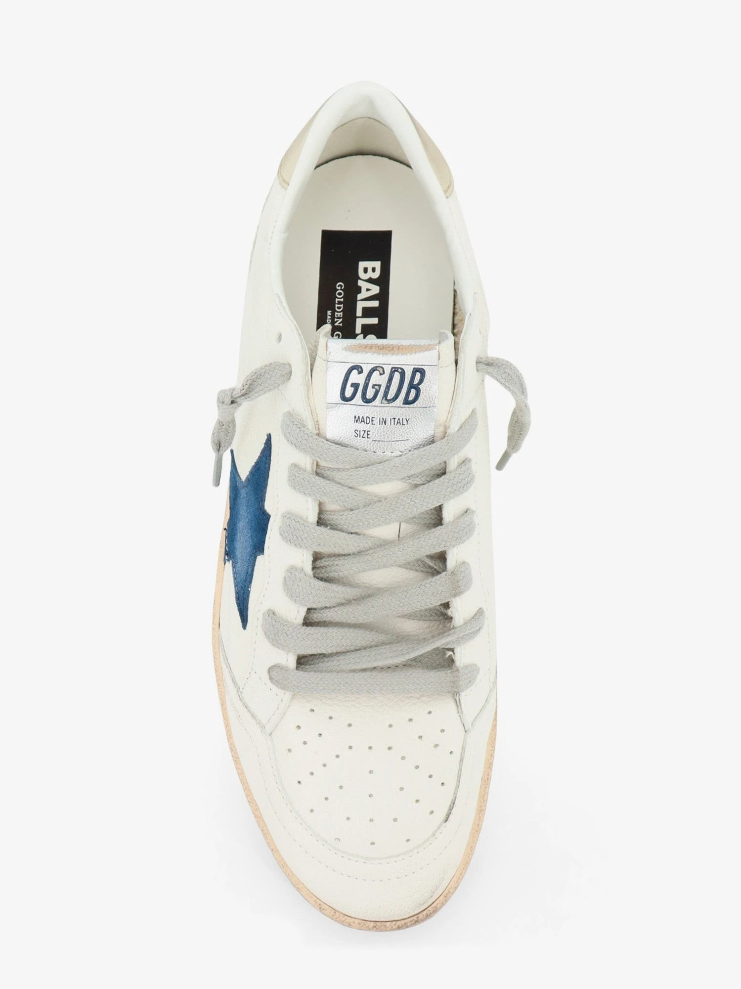 Ballstar leather sneakers with iconic side logo.webp