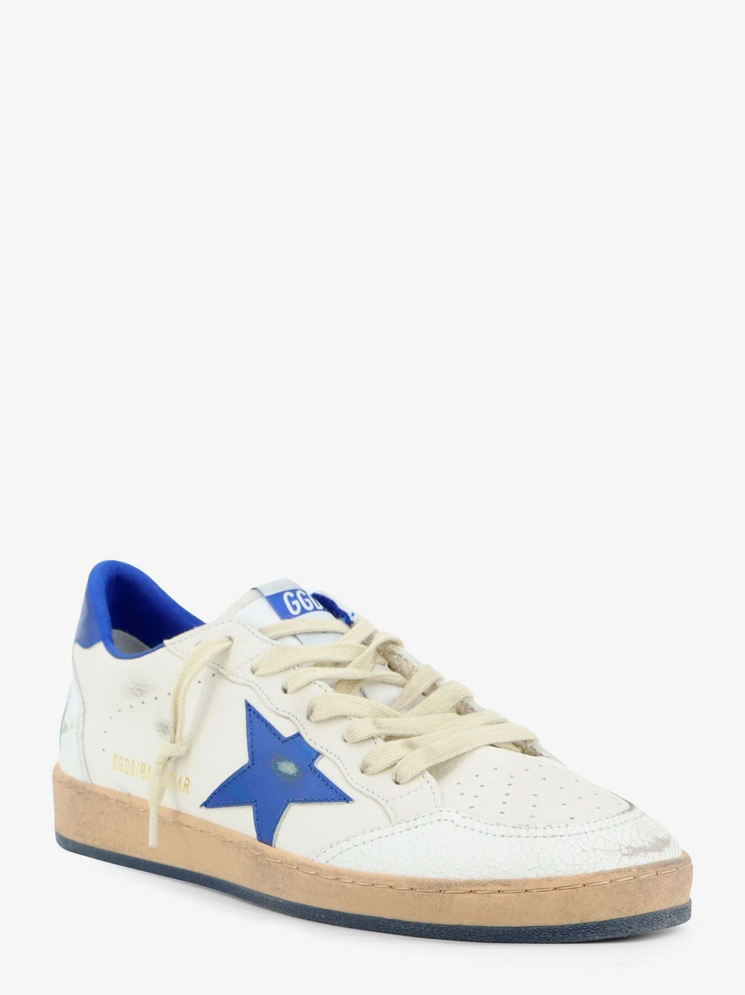 Ballstar leather sneakers with iconic side logo.webp