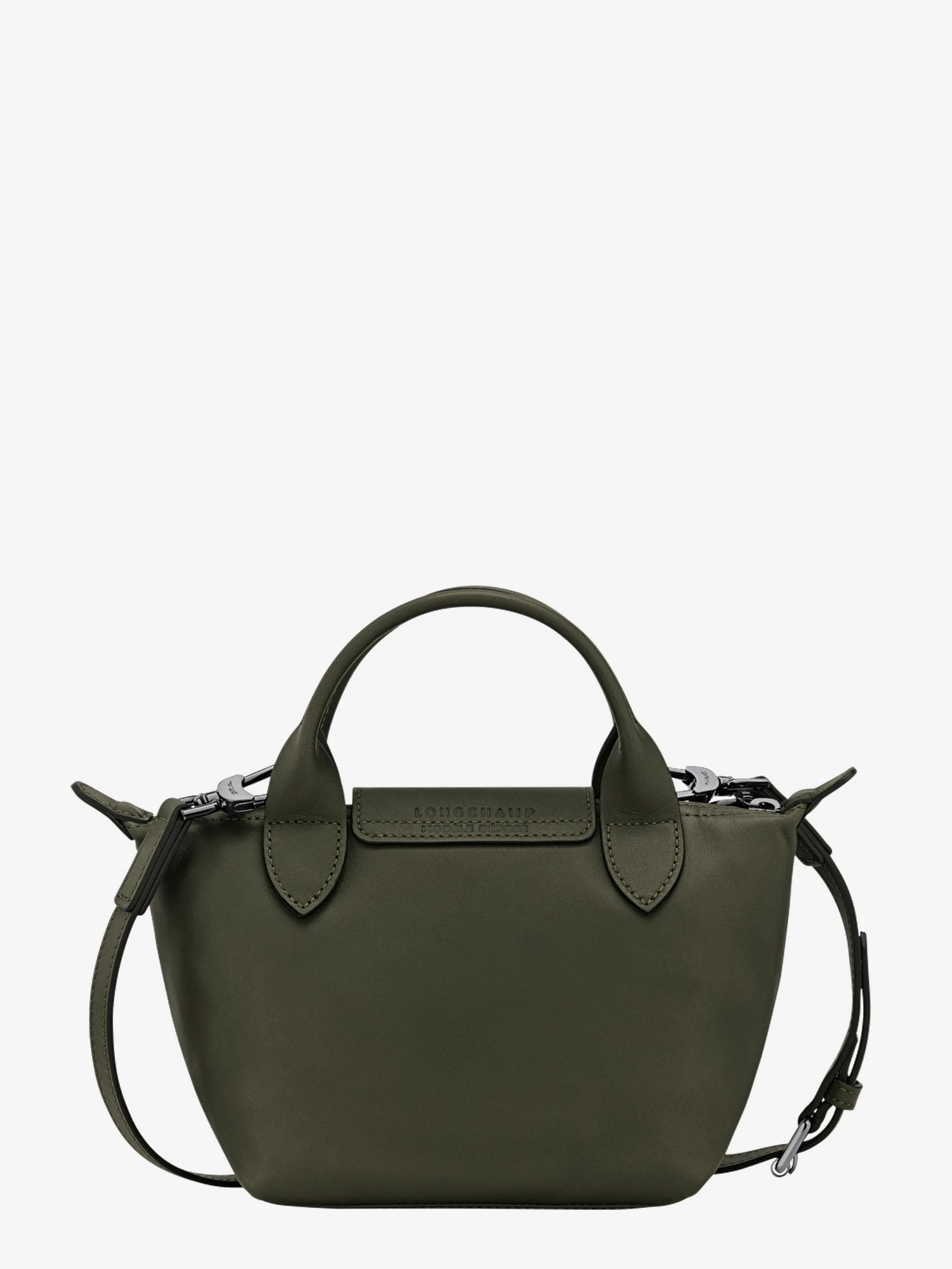 Le Pliage Xtra XS leather shoulder bag with engraved logo.webp