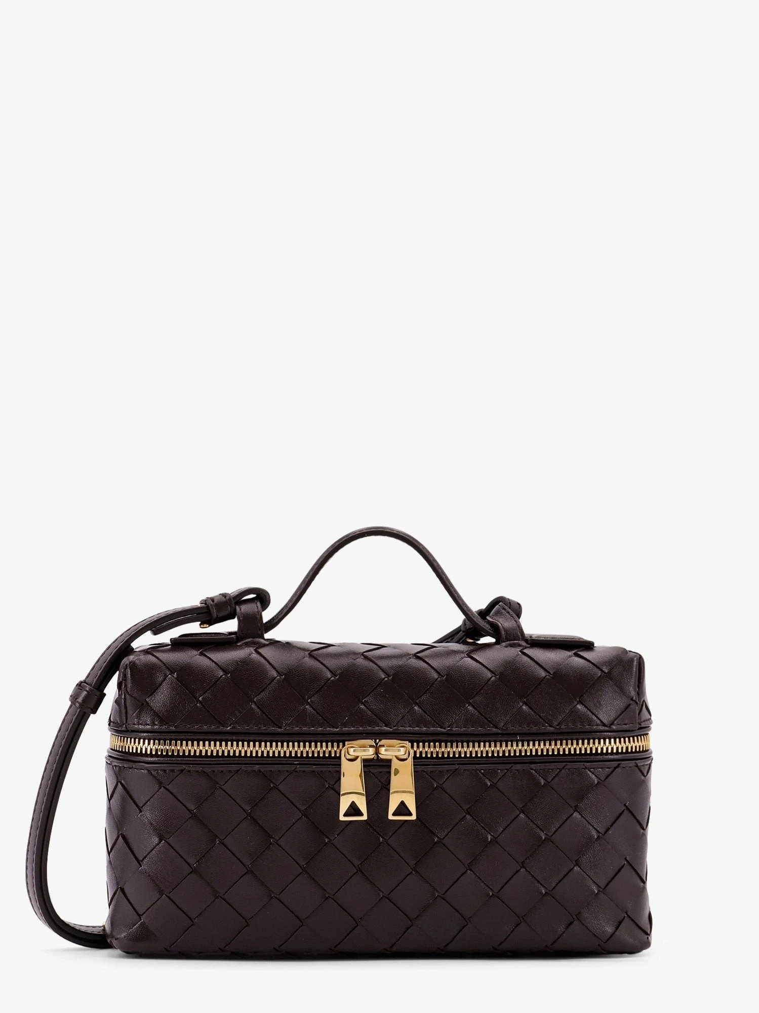 Bang Bang leather shoulder bag with Intrecciato pattern.webp