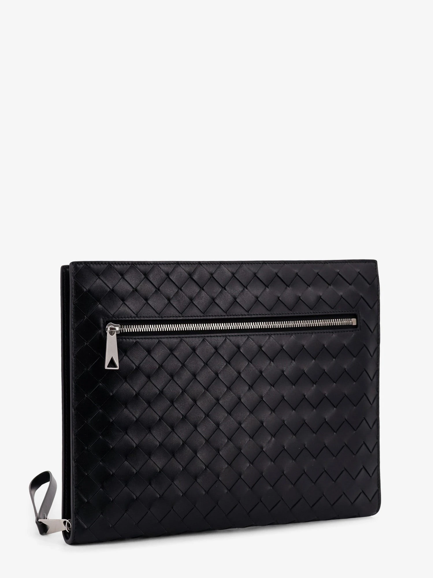 Avenue leather document case with Intrecciato motif.webp
