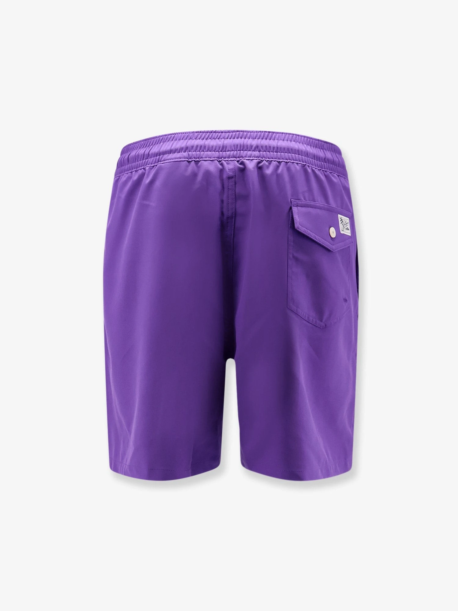 Nylon swim trunks with embroidered logo.webp
