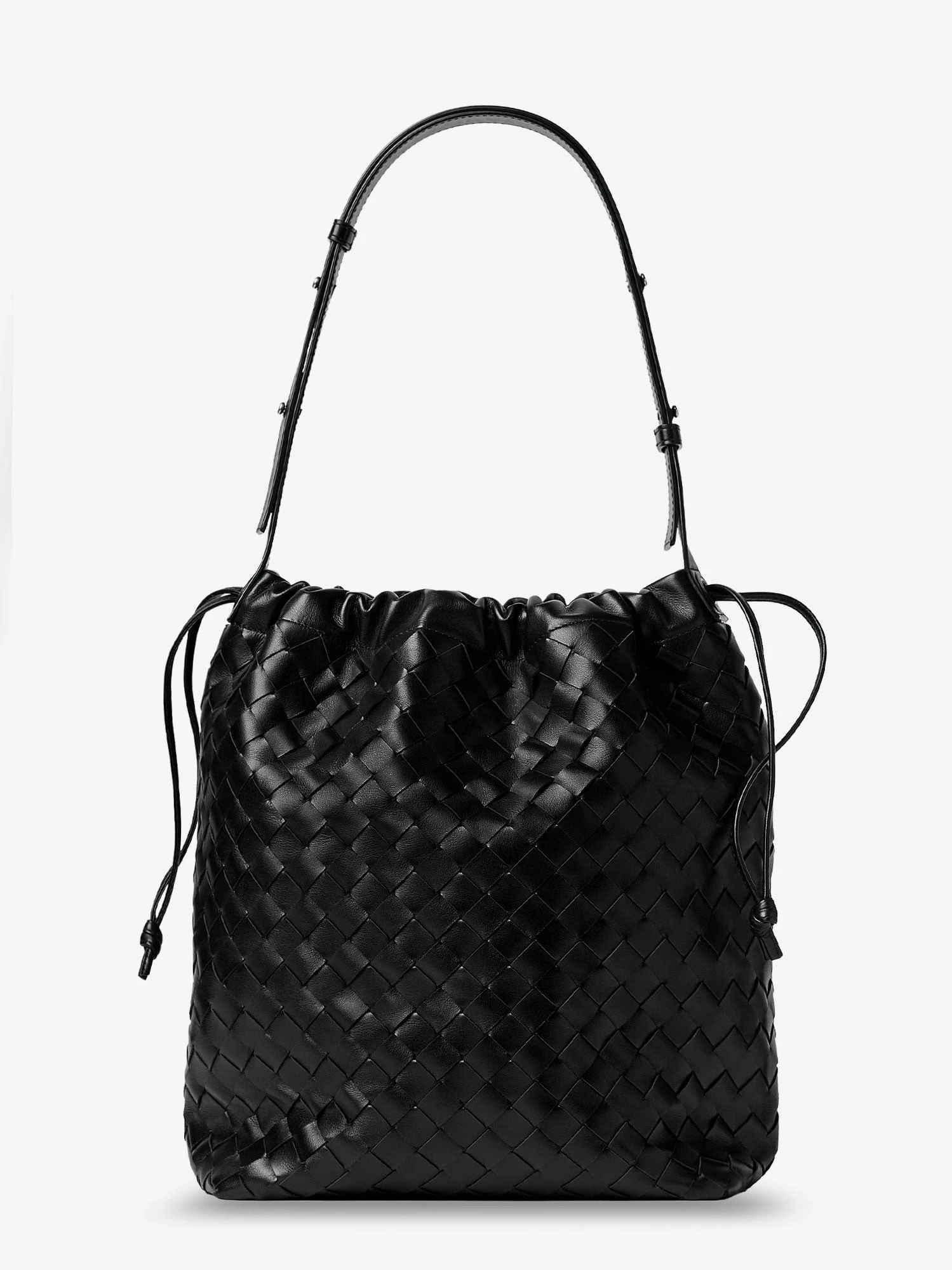 Bucket Intrecciato Biblioteca leather shoulder bag.webp