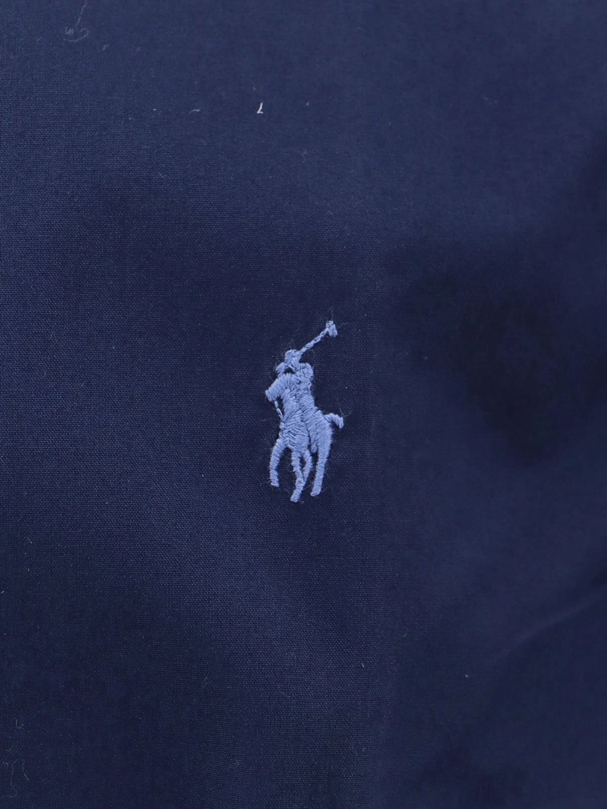 Cotton shirt with front embroidered logo.webp