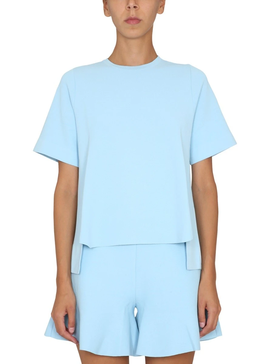 T-SHIRT WITH ASYMMETRICAL HEMLINE.webp