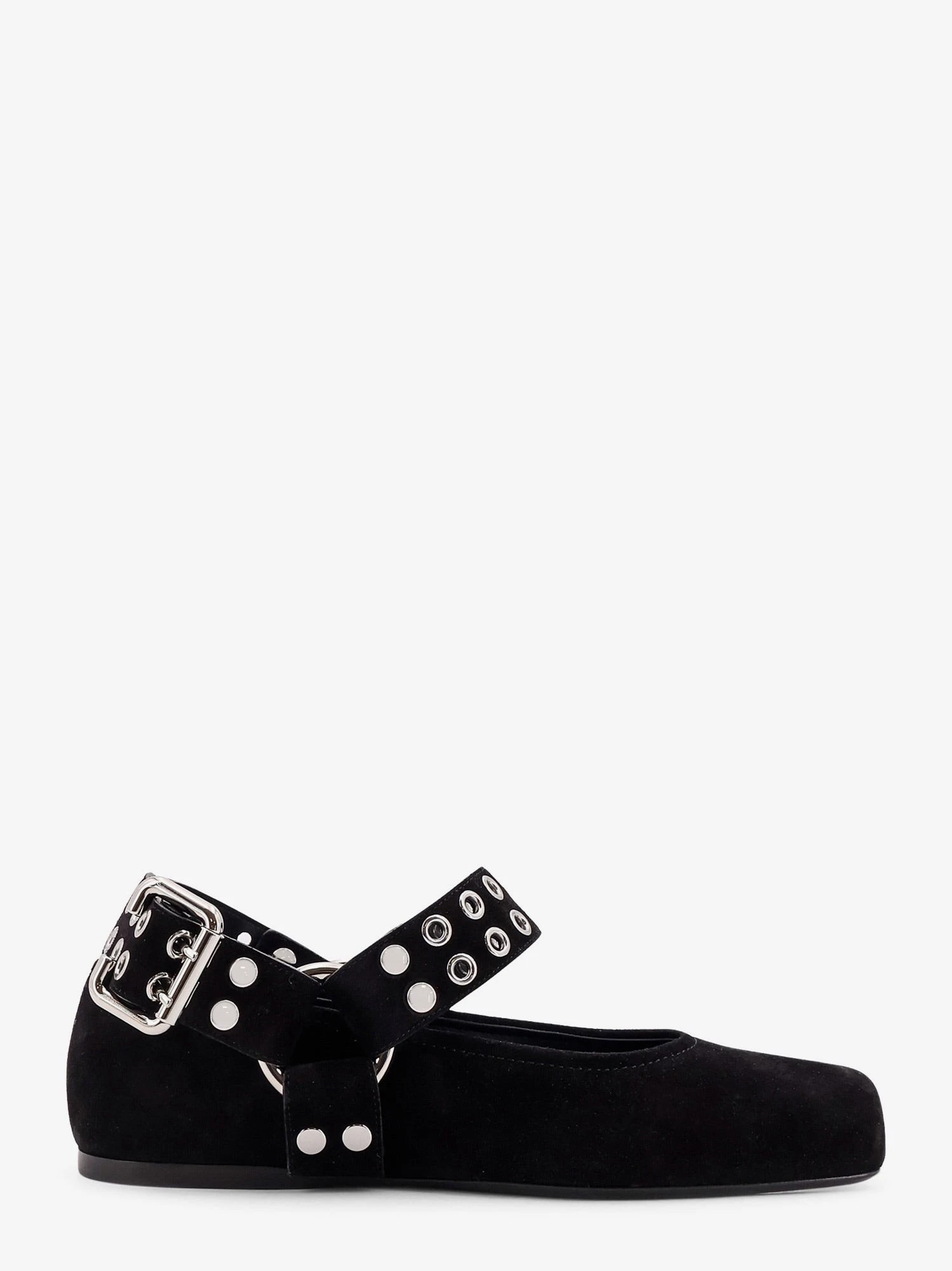 Suede Biker Flat Ballerinas.webp