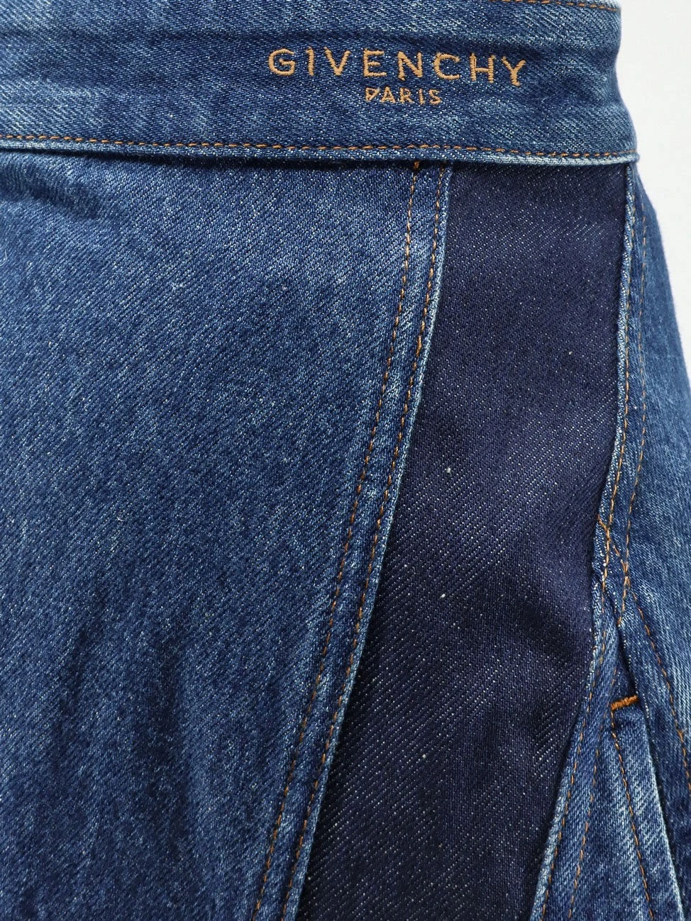 Cocoon denim blue mini skirt.webp