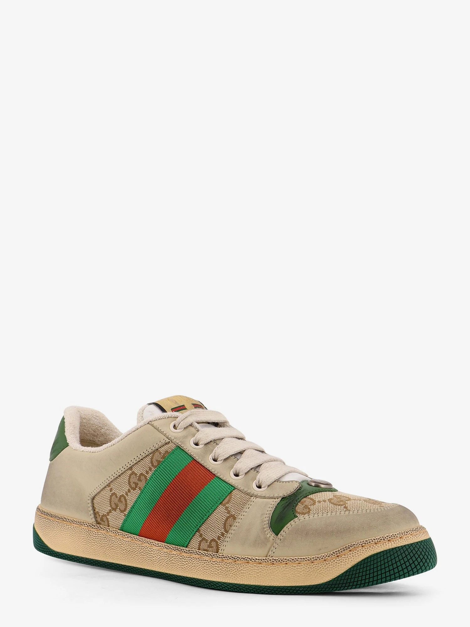 Screener GG low-top vintage leather sneakers.webp