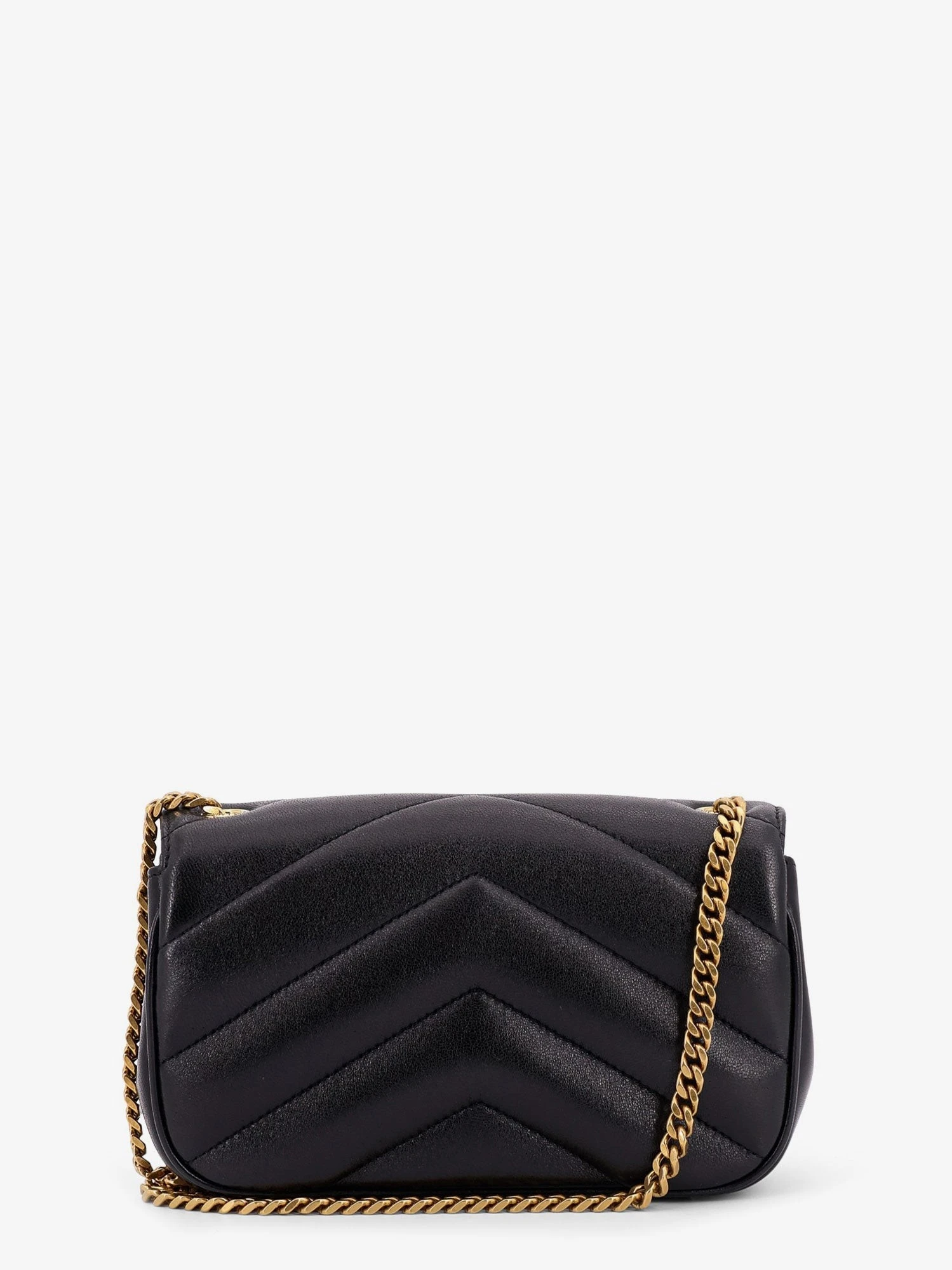 Loulou Mini leather crosbody bag with chevron stitching.webp